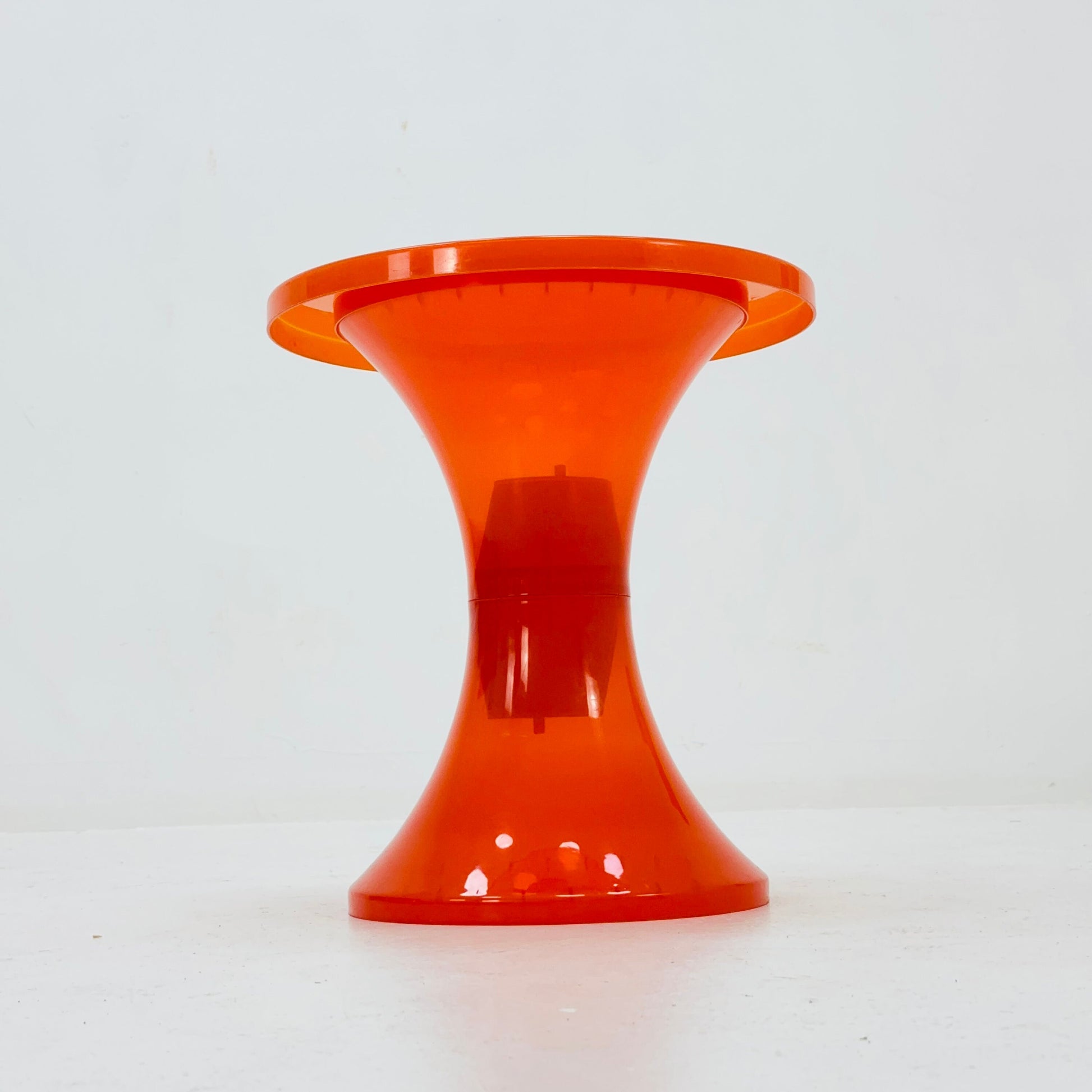 Space age orange Tom Tom crystal stool 1970s