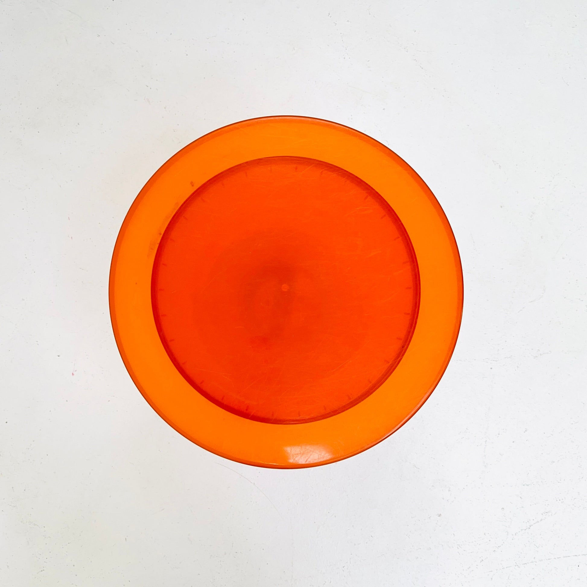 Space age orange Tom Tom crystal stool 1970s