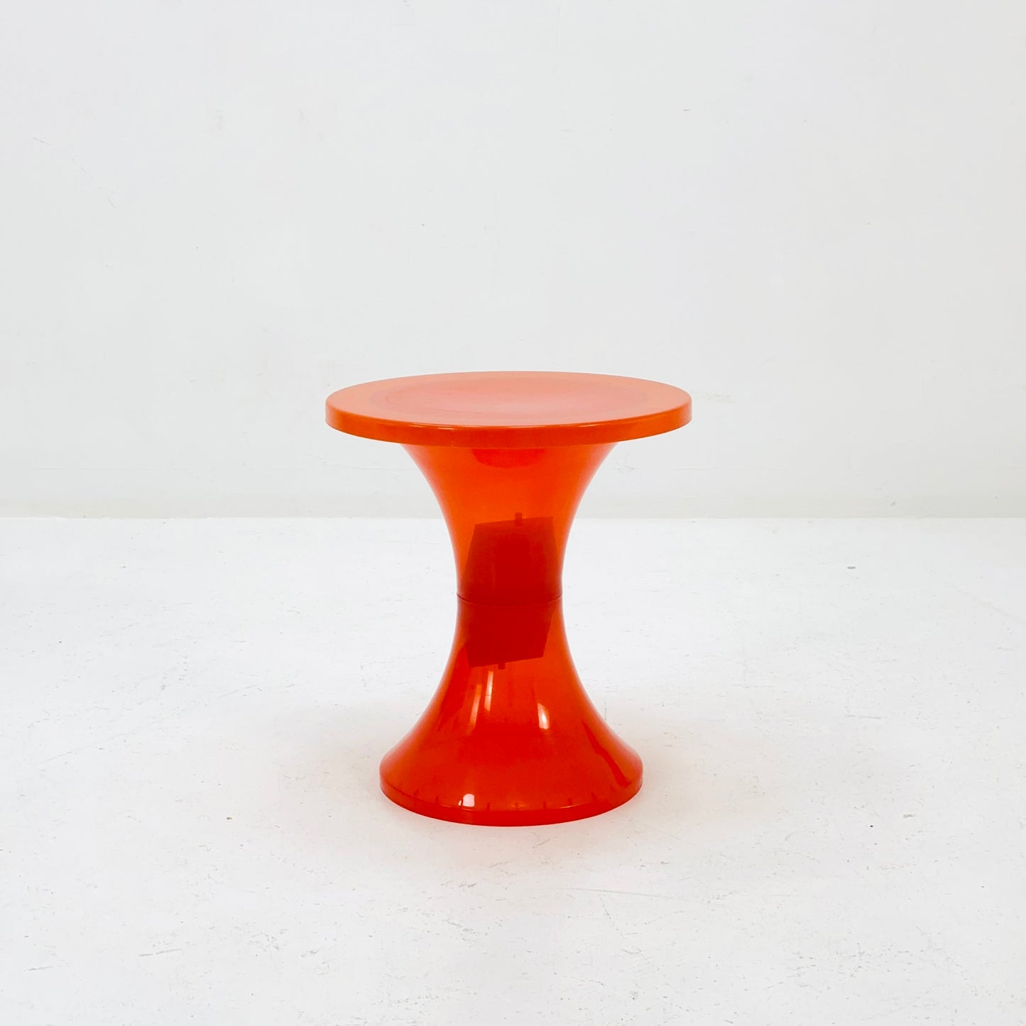 Space age orange Tom Tom crystal stool 1970s