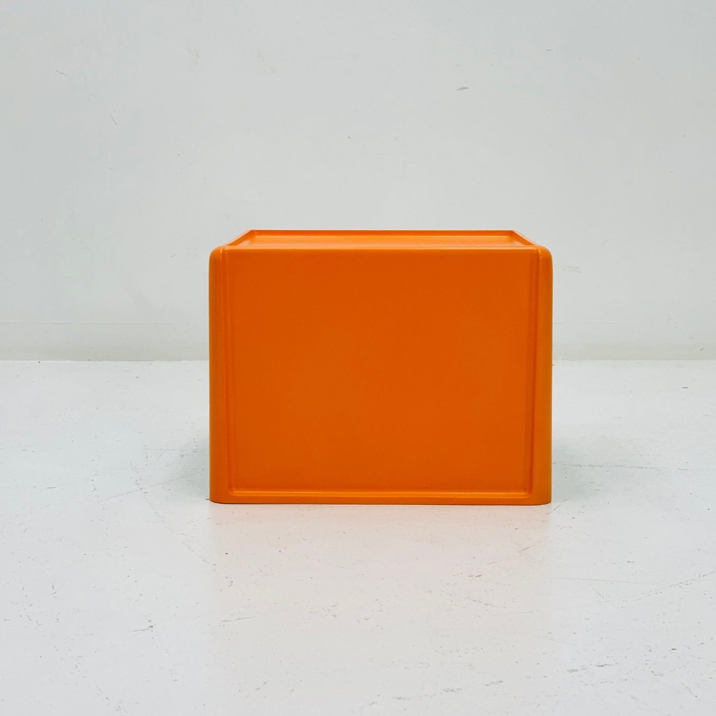Space age orange white Nesting table by Peter Ghyczy, 1960s
