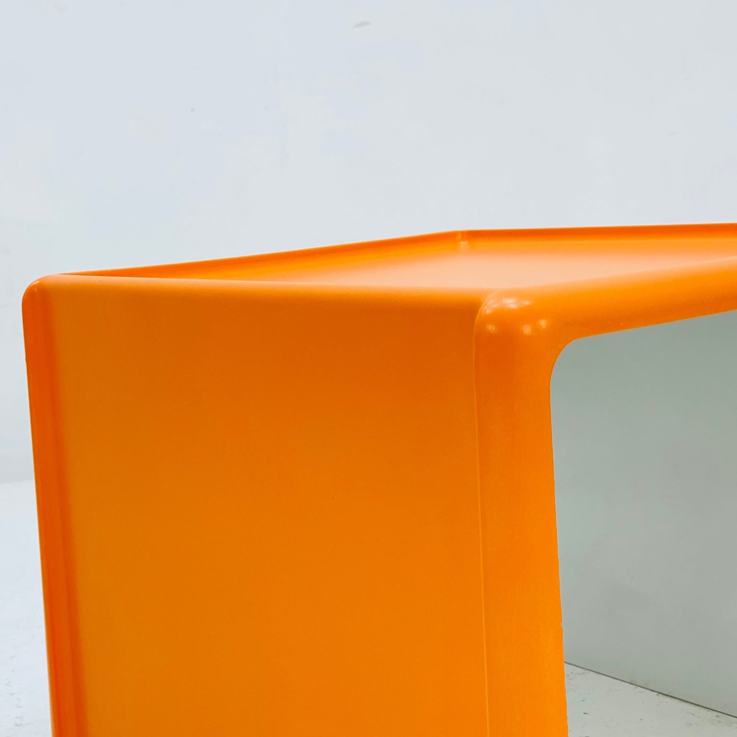 Space age orange white Nesting table by Peter Ghyczy, 1960s