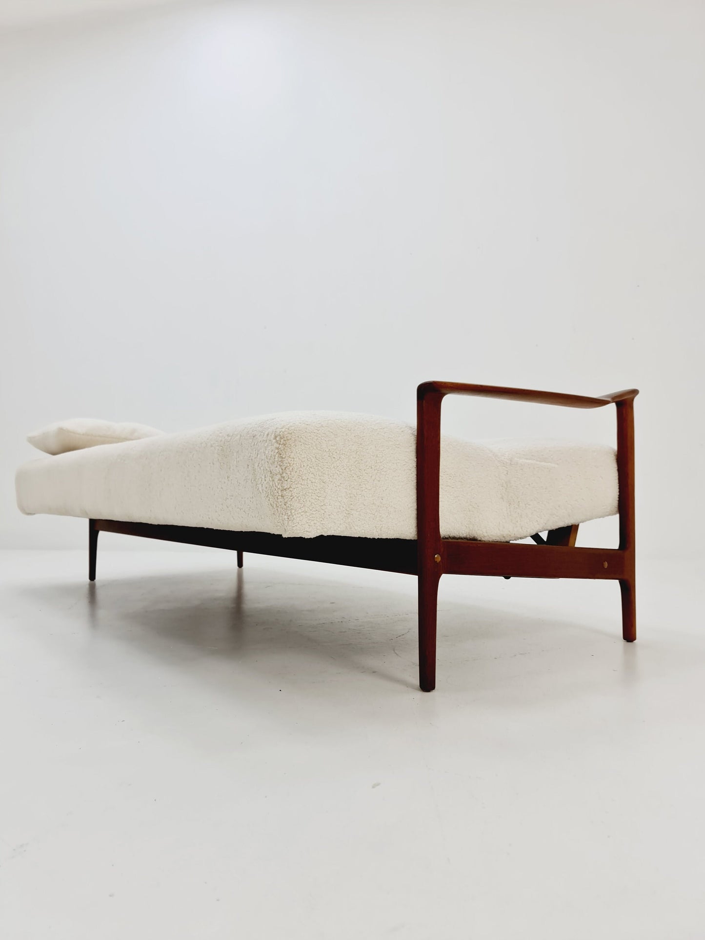 Mid-century Rare German teak lounge sofa/ Easy sofa /daybed, 1960s