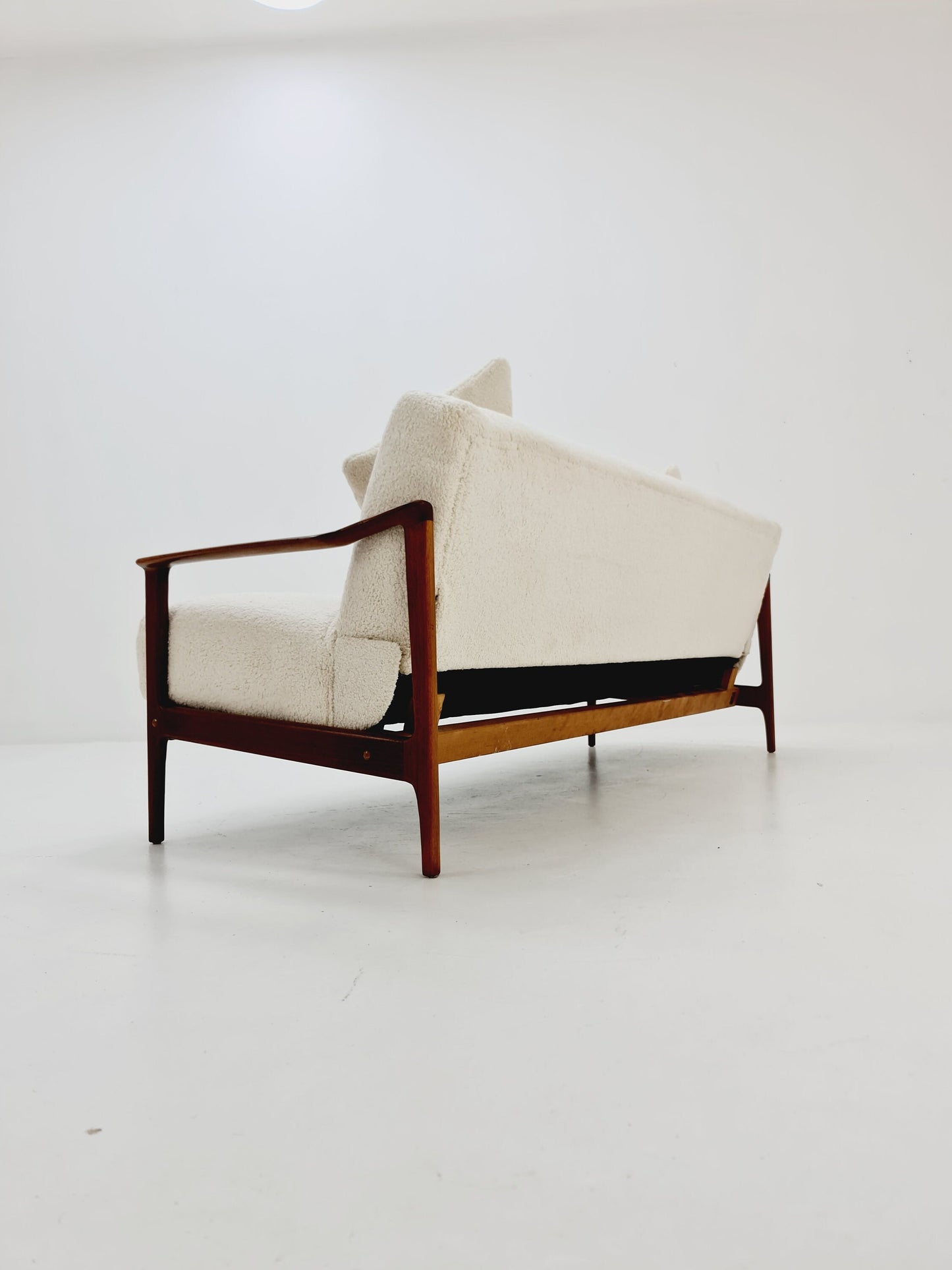 Mid-century Rare German teak lounge sofa/ Easy sofa /daybed, 1960s