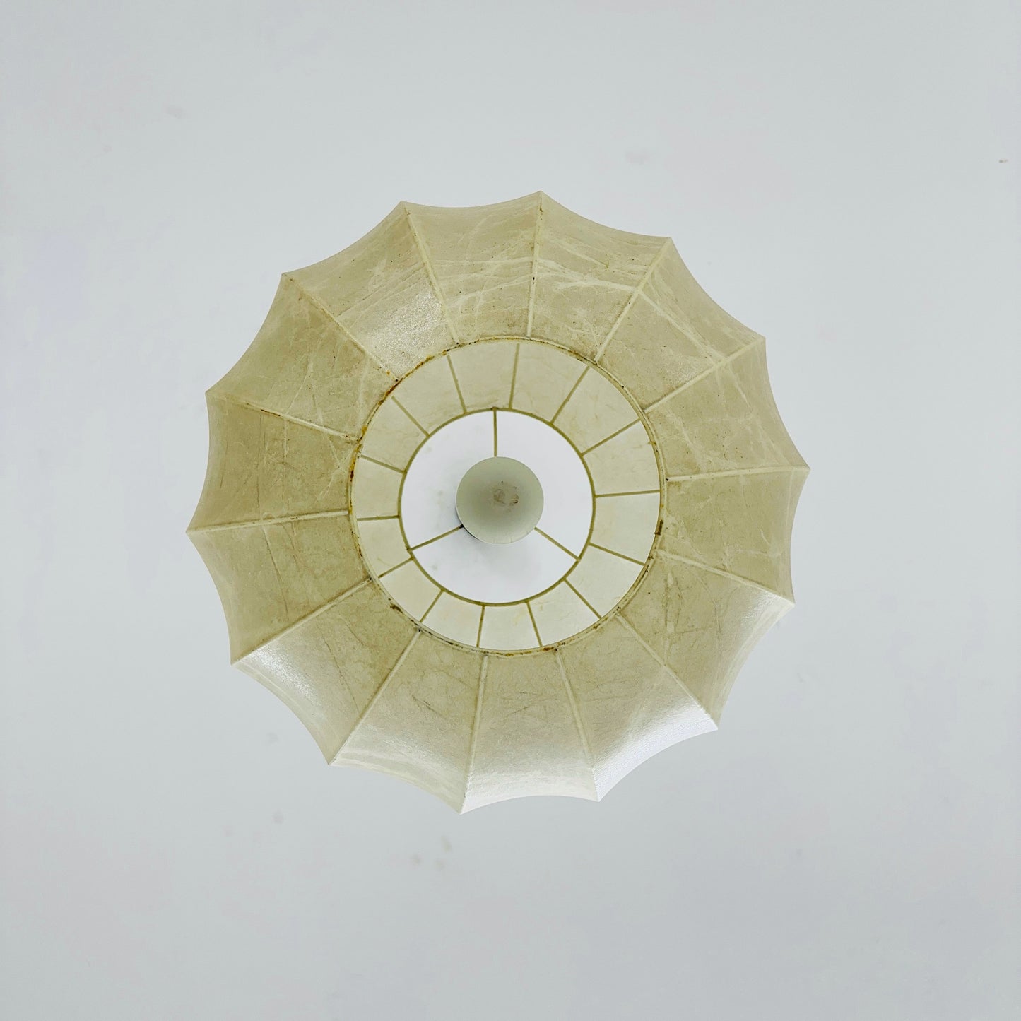 Cocoon Round Italian mid-century cocoon pendant lamp by Achille Castiglioni , 1960s