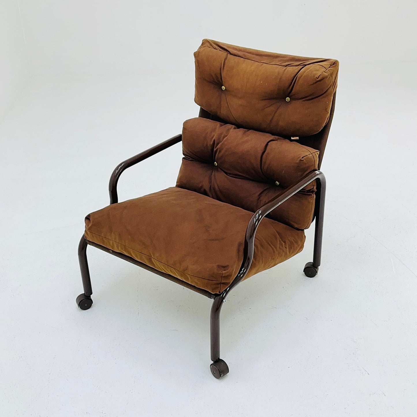 Space age Stuns lounge chair on wheels by Jan Dranger & Johan Huldt for Innovator Sweden 1970s