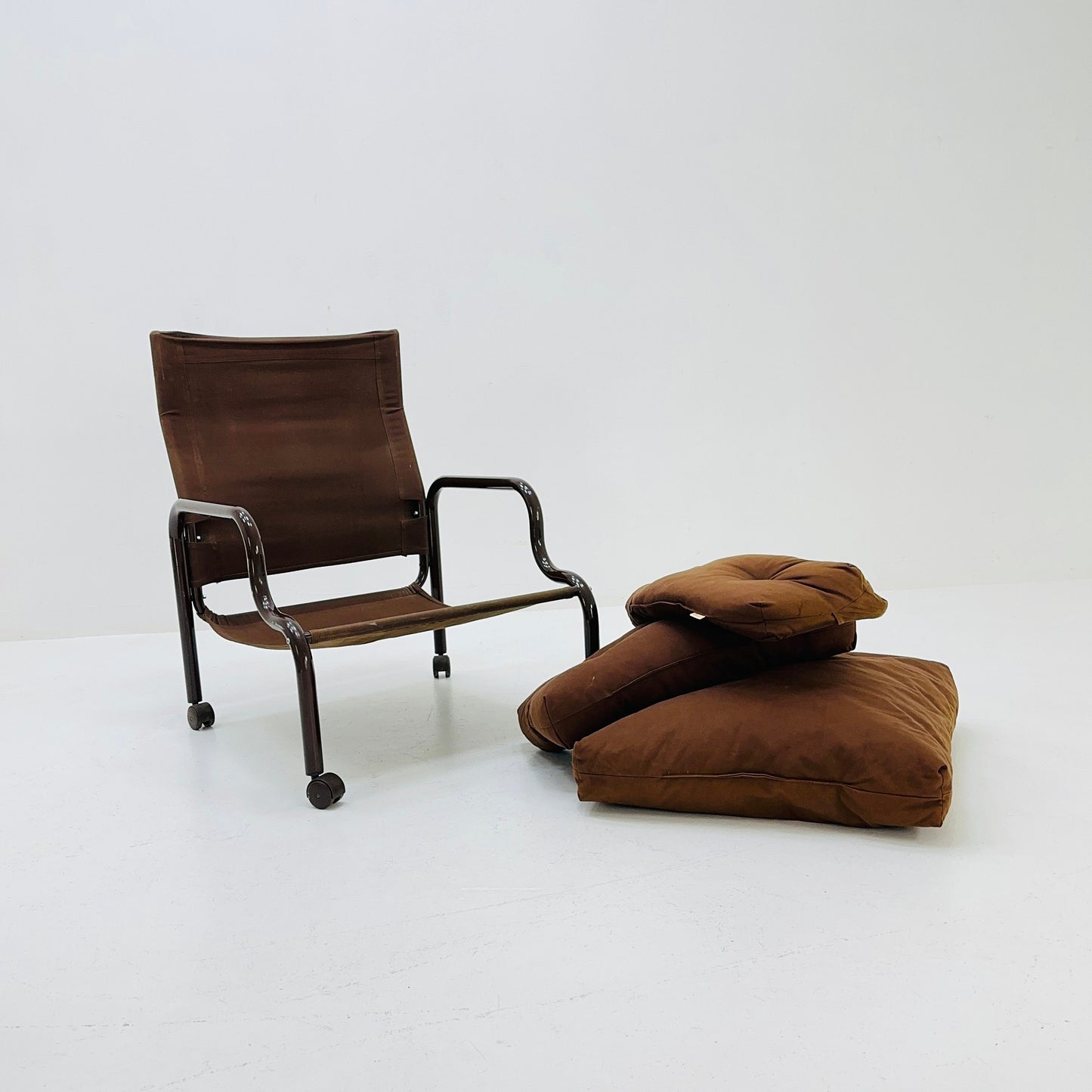 Space age Stuns lounge chair on wheels by Jan Dranger & Johan Huldt for Innovator Sweden 1970s