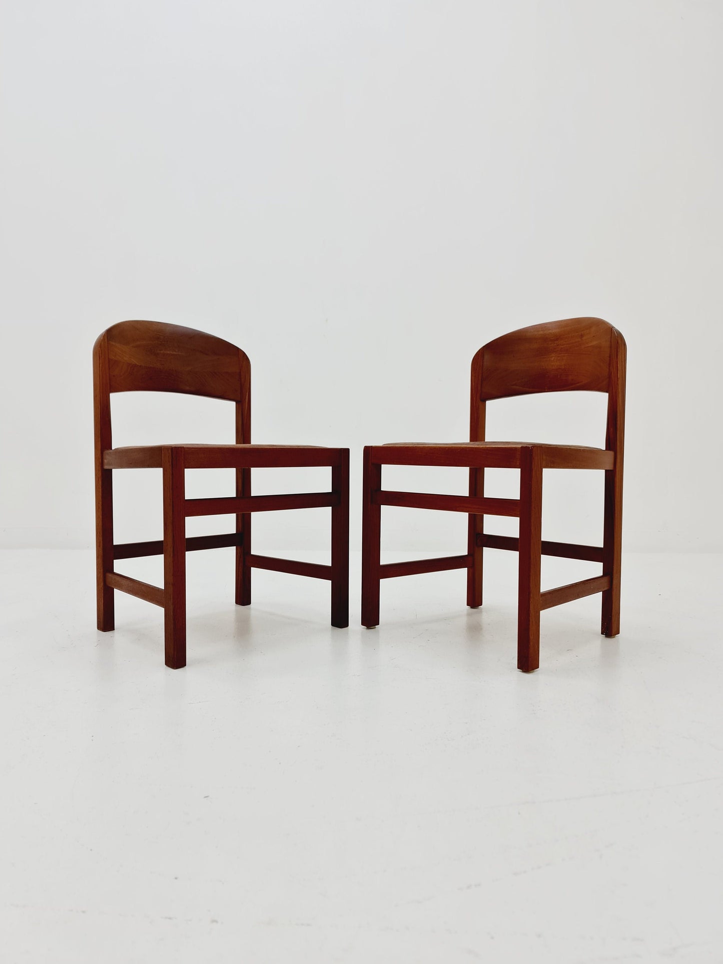 Vintage Danish teak dining charis 1960s, set of 2