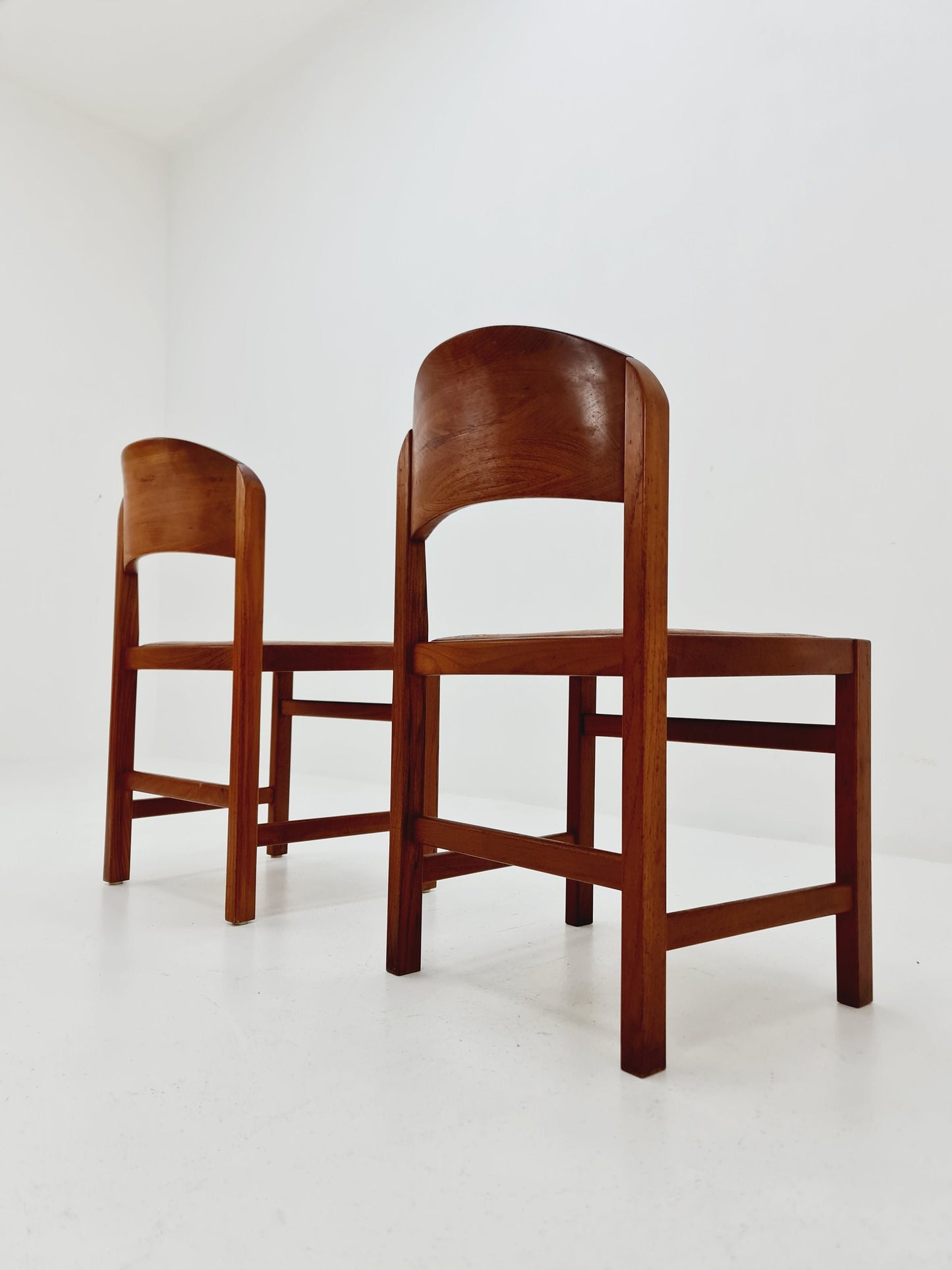 Vintage Danish teak dining charis 1960s, set of 2