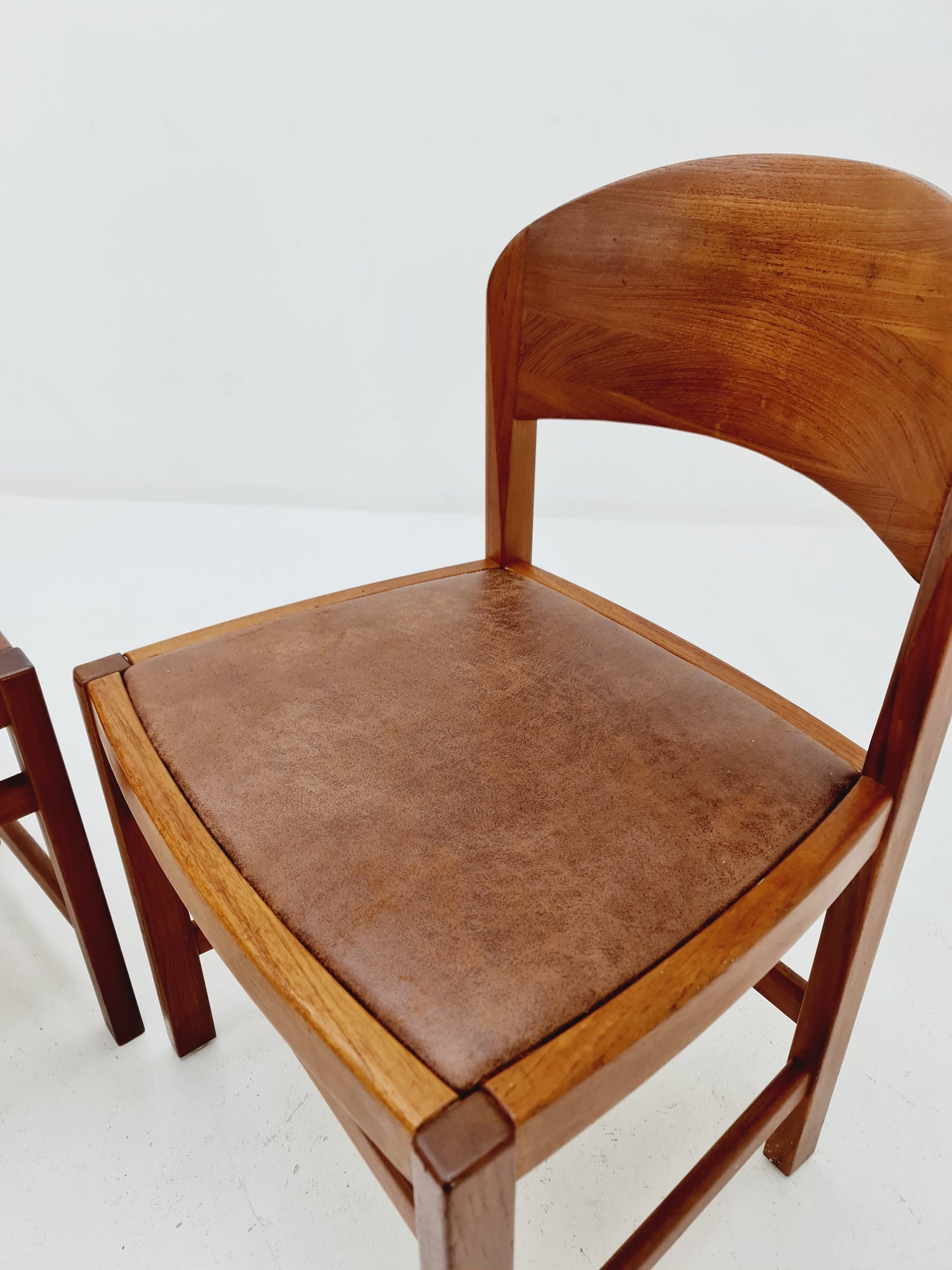 Vintage Danish teak dining charis 1960s, set of 2