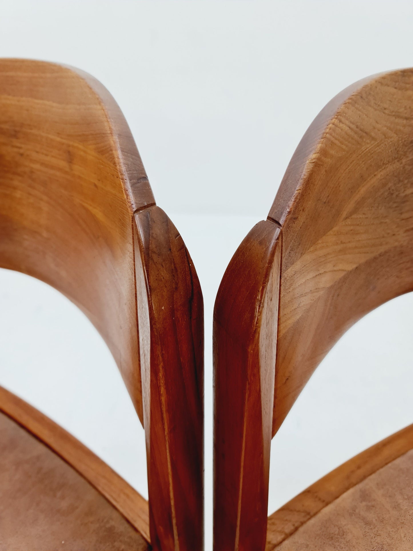 Vintage Danish teak dining charis 1960s, set of 2