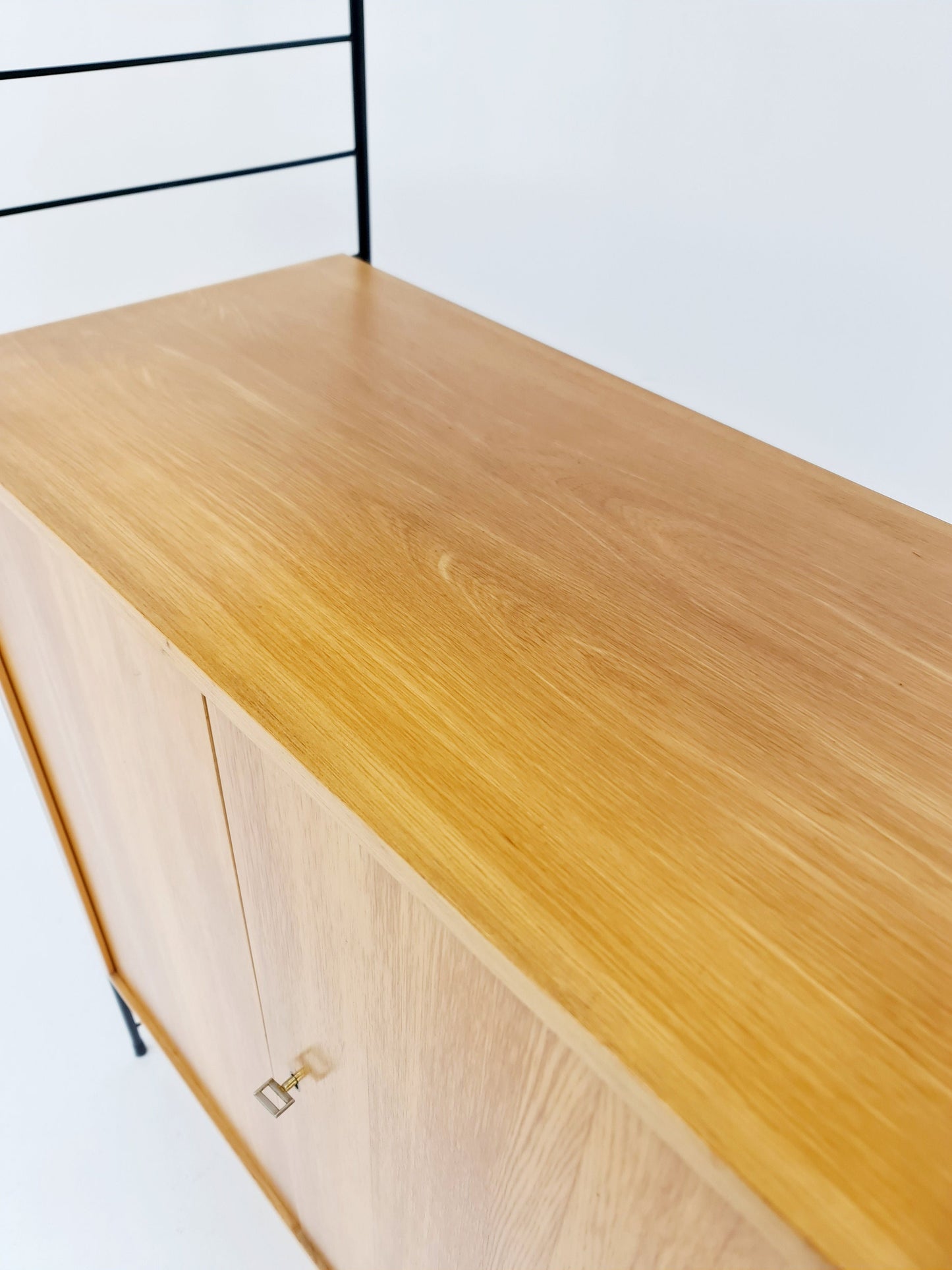 Free standing String shelf-system, bookcase with cabinet Eshe by WHB Germany, 1950s