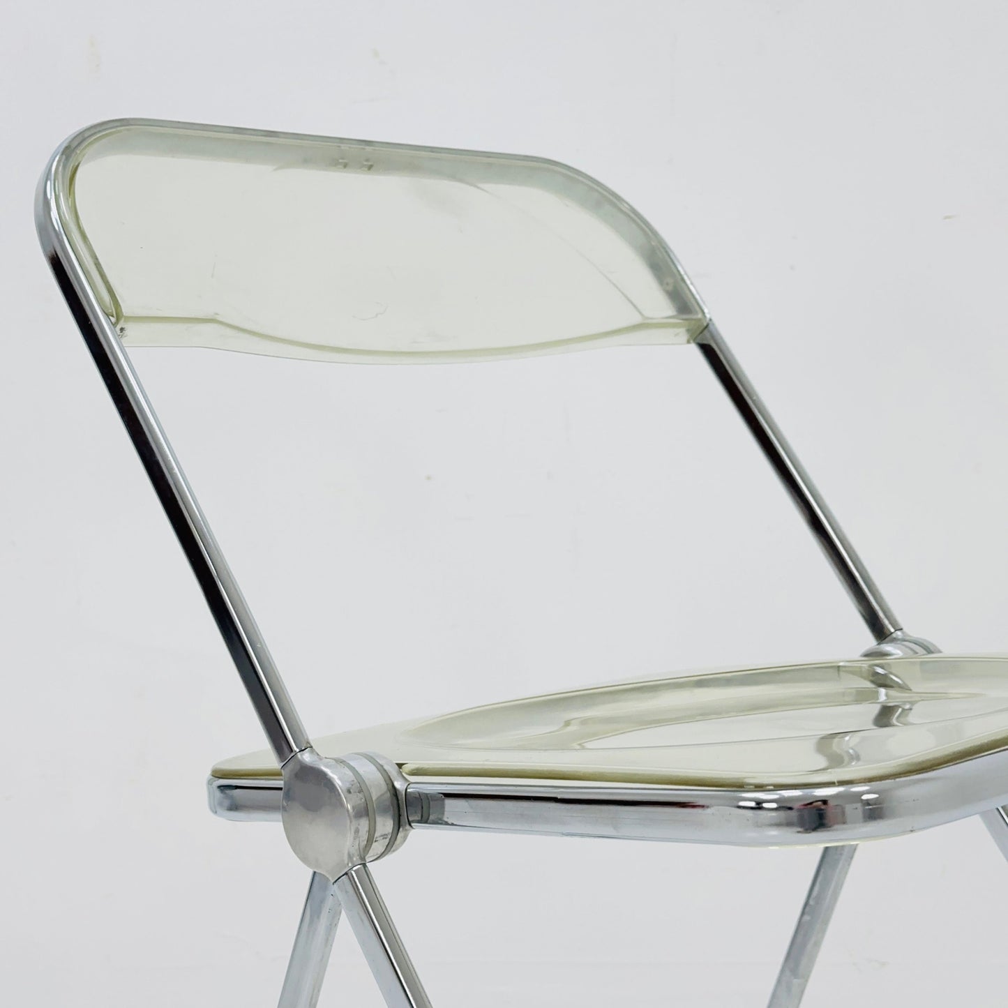 Set of 2 Italian Plia Folding Chairs by Giancarlo Piretti for Castelli, 1970s