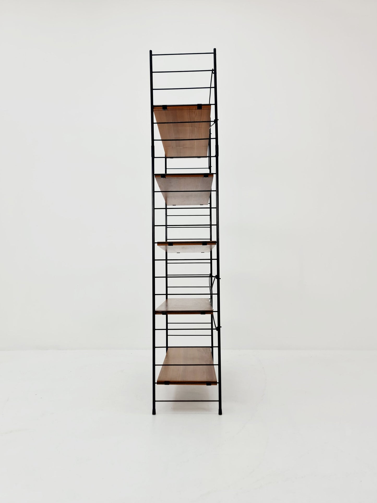 Freestanding string shelf in Teak from the 50s by WHB Germnay