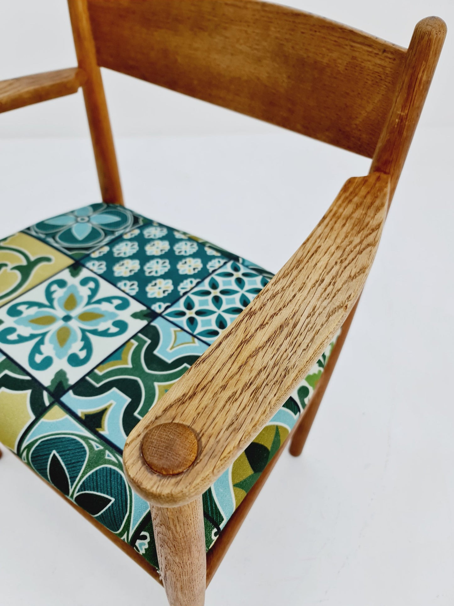 Mid century Danish oak chair ch 36 by Hans Wegner, 1960s