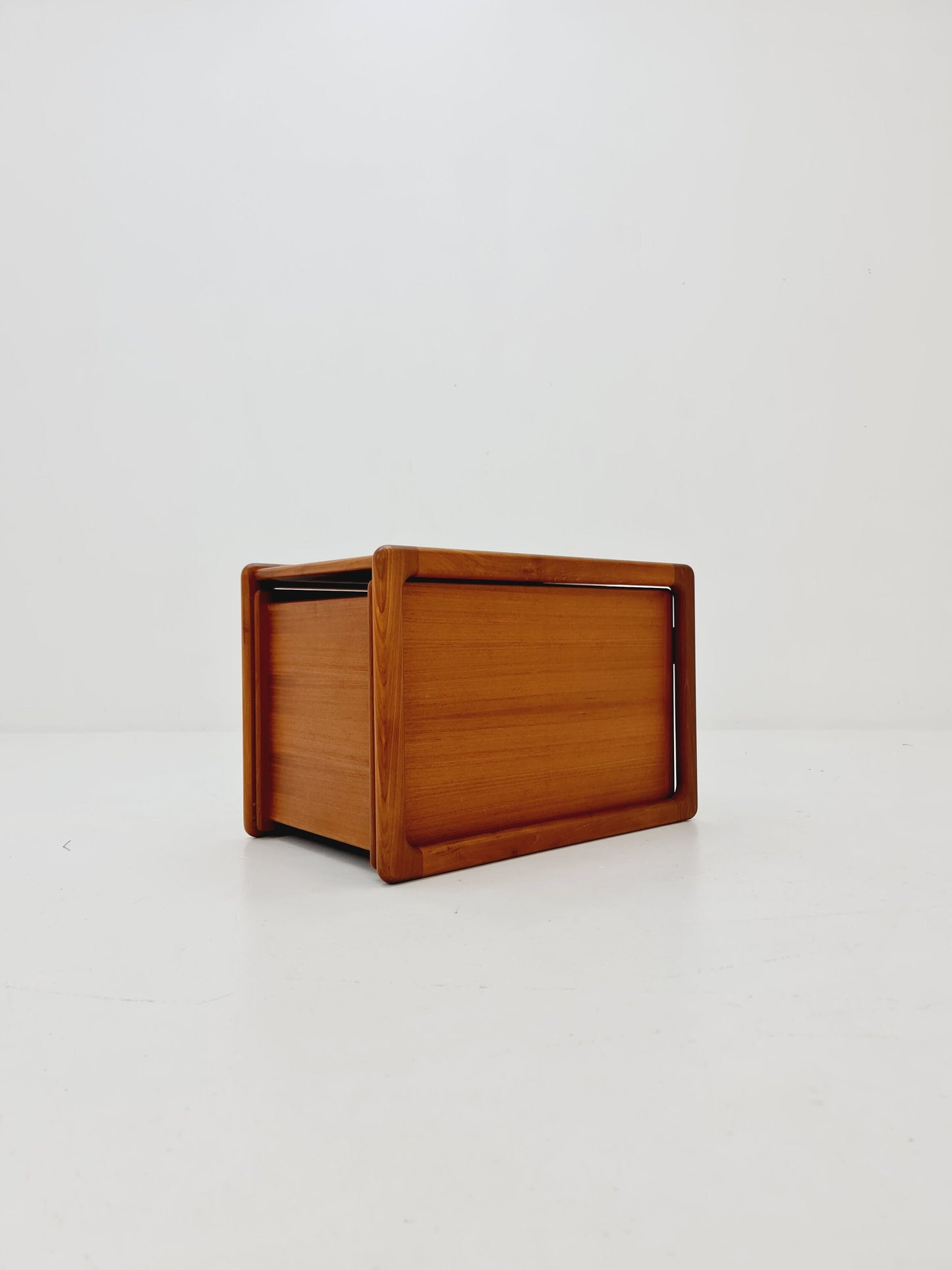 Mid century Danish teak nesting side table & bar Model DK-7480 by Kai Kristiansen for Vildbjerg Møbelfabrik ApS - 1960s