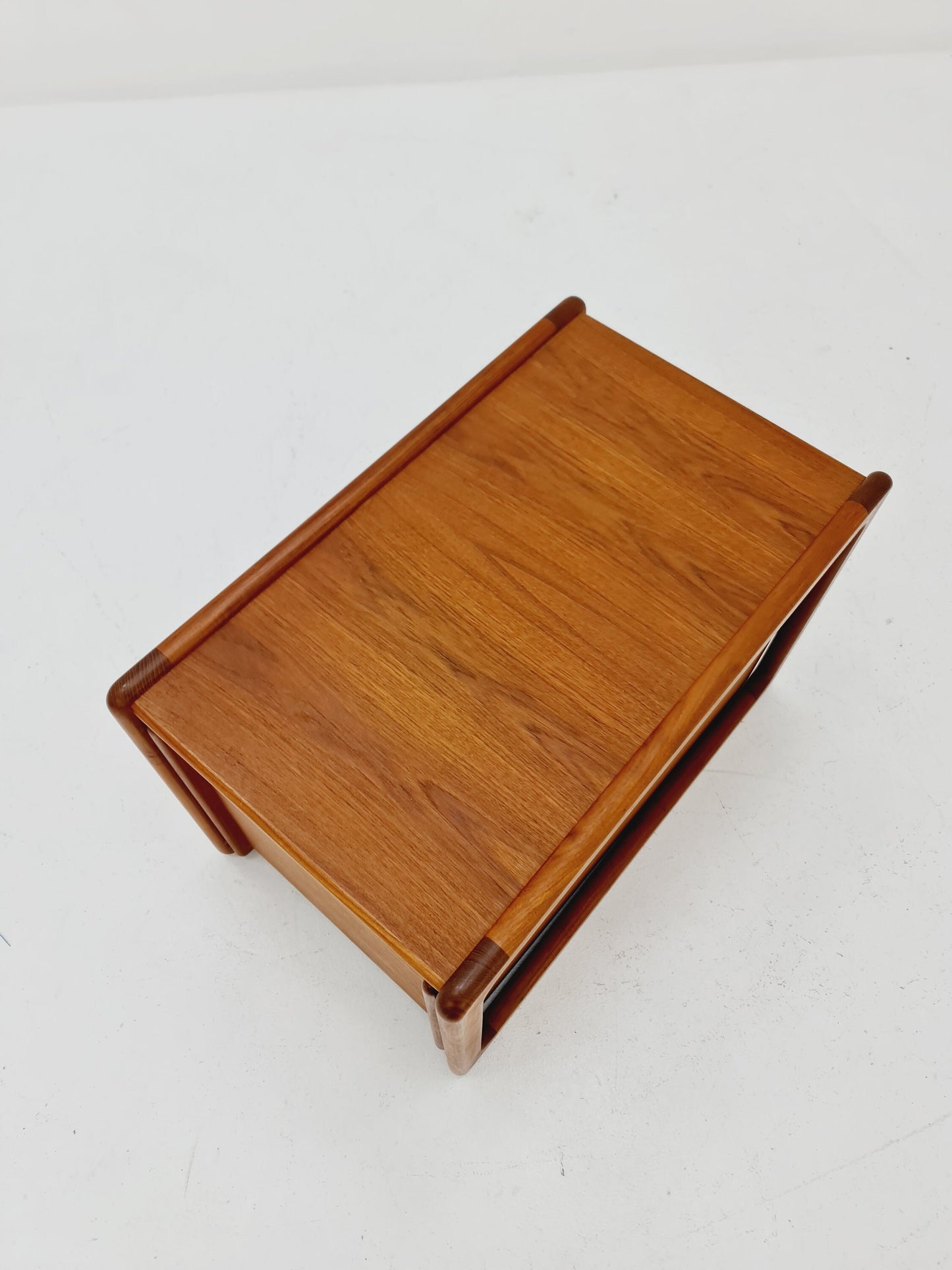 Mid century Danish teak nesting side table & bar Model DK-7480 by Kai Kristiansen for Vildbjerg Møbelfabrik ApS - 1960s