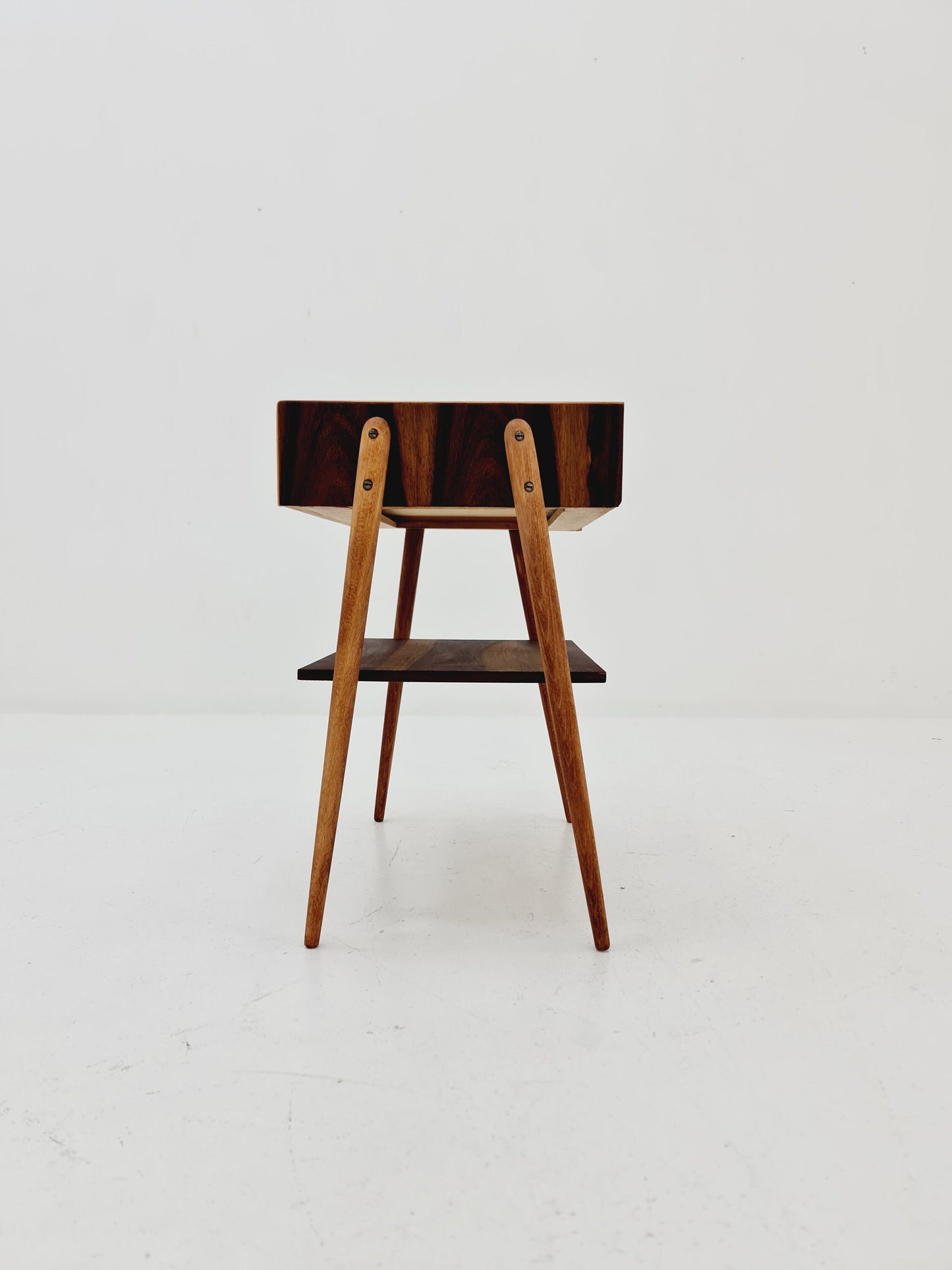 Midcentury Danish Rosewood & teak vintage Side table/ Bedside table/ Night stand, 1960s