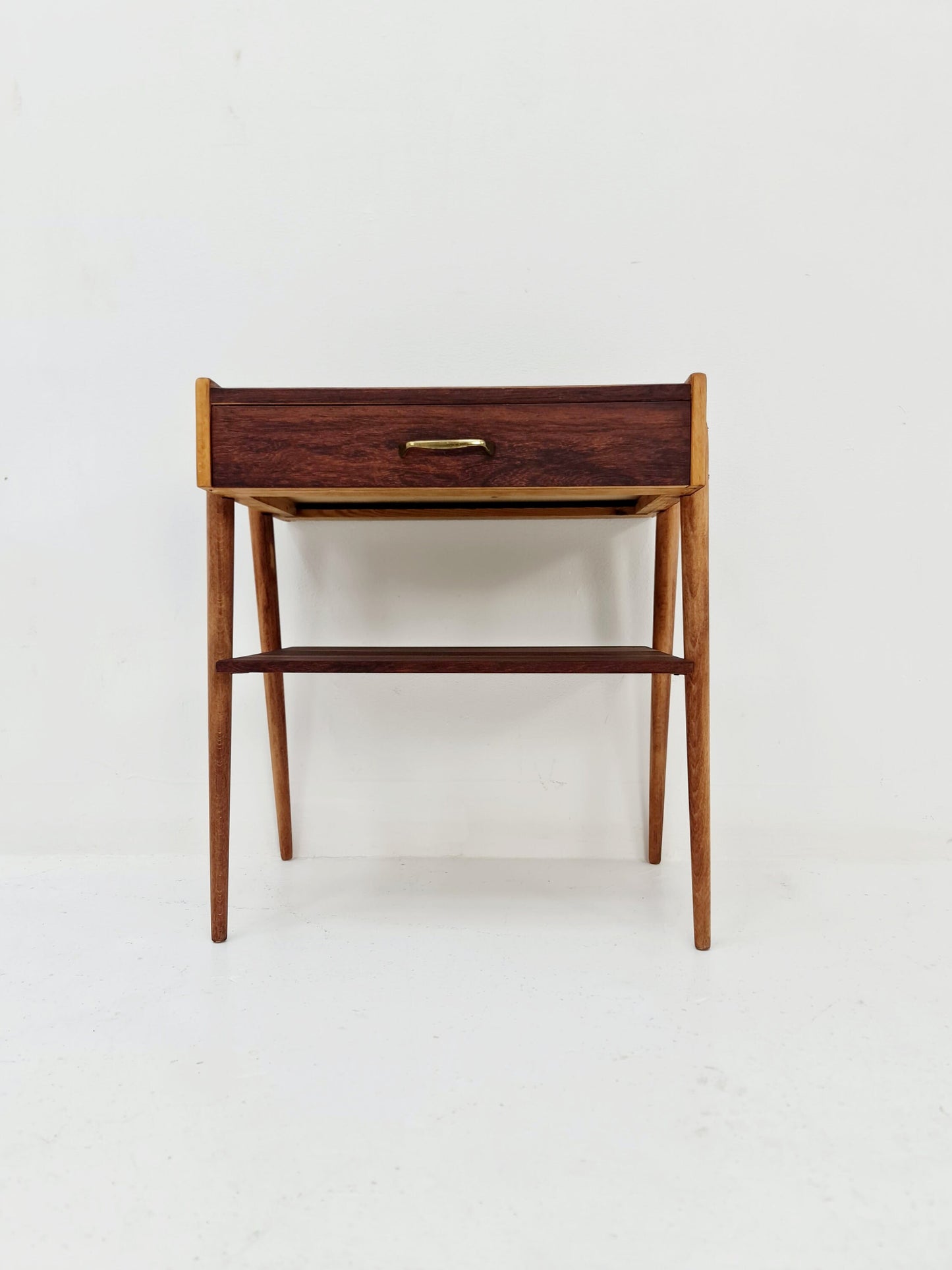 Midcentury Danish Rosewood & teak vintage Side table/ Bedside table/ Night stand, 1960s