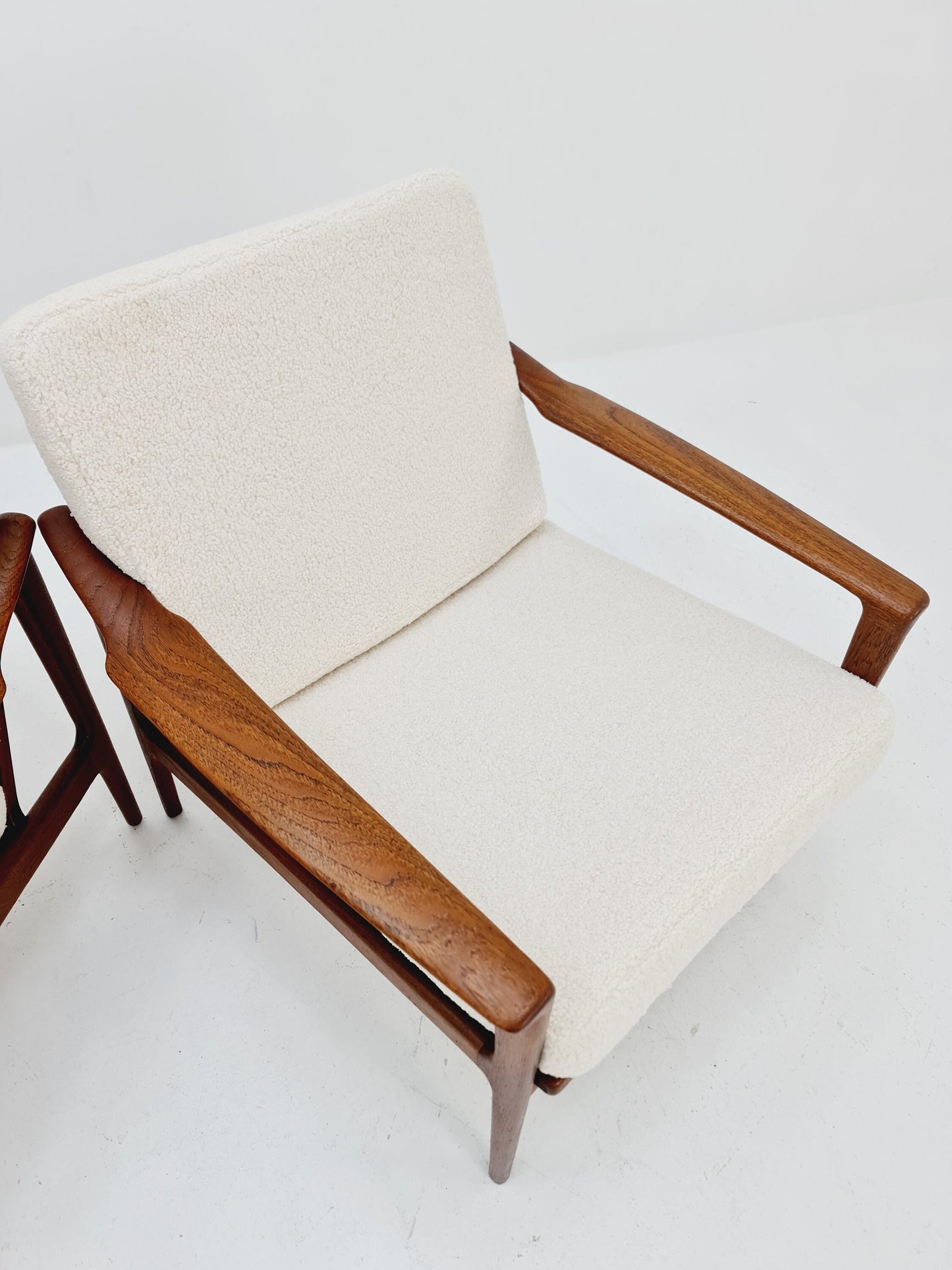 Mid-century Danish teak lounge chair/ armchair by Frank Brother for Moreddi, set of 2, 1960s