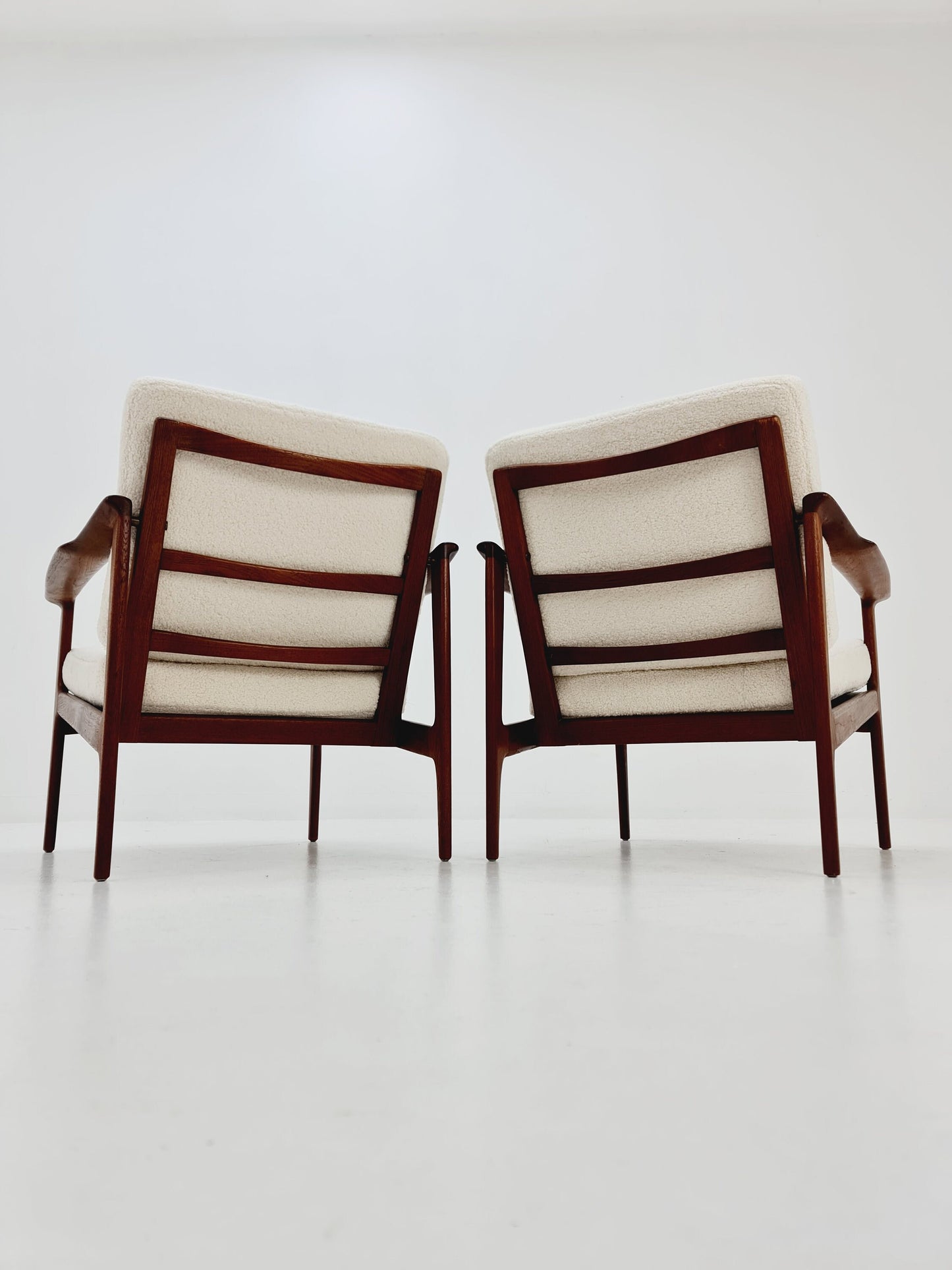 Mid-century Danish teak lounge chair/ armchair by Frank Brother for Moreddi, set of 2, 1960s