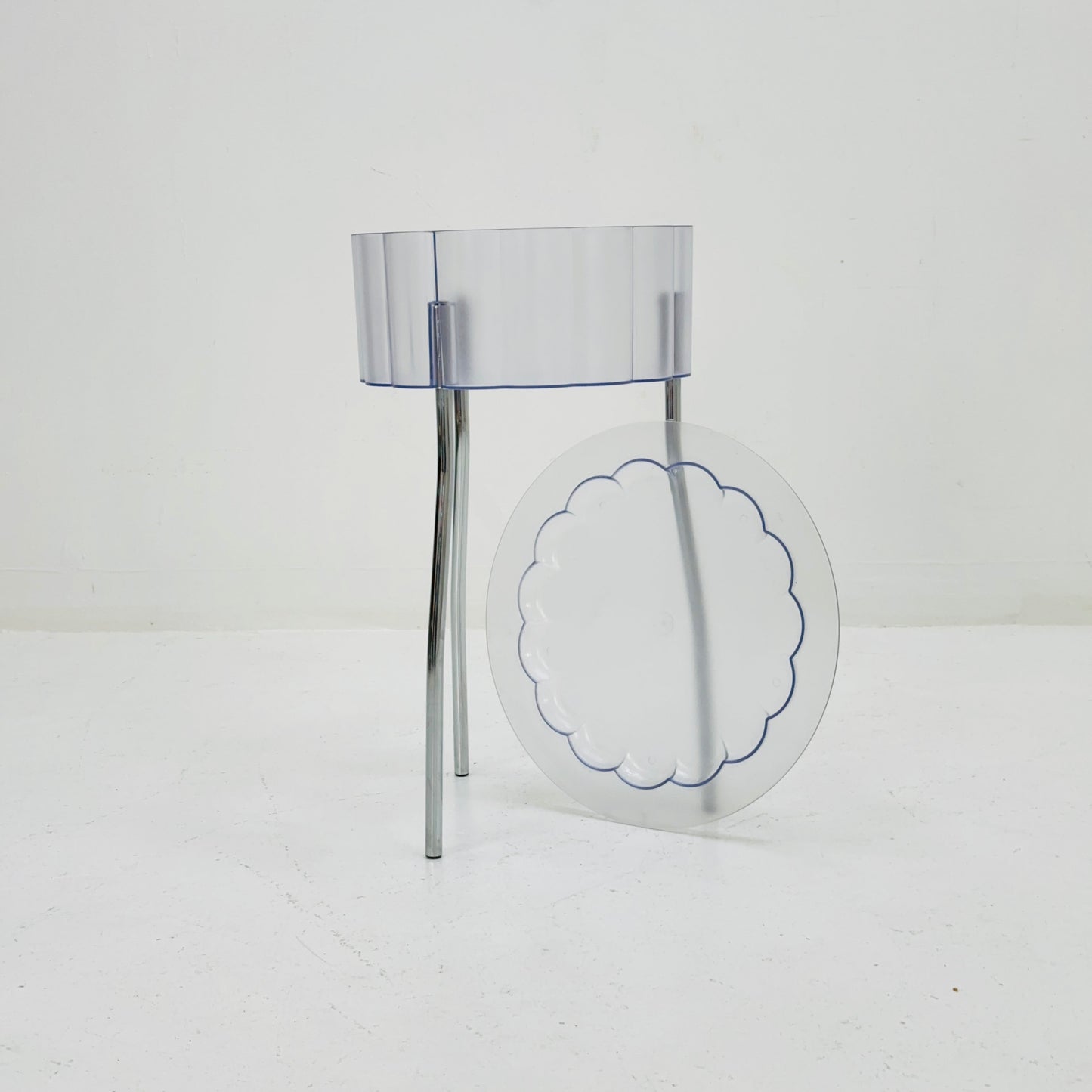 Vintage plastic /metal Hatten side table by Ehlen Johansson for IKEA