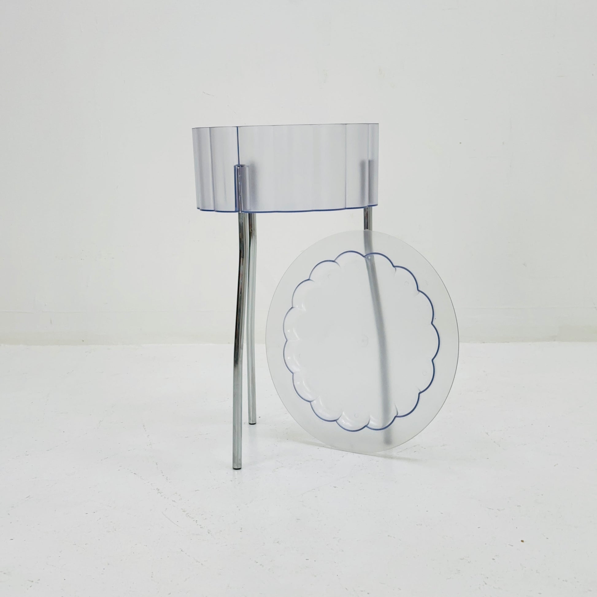 Vintage plastic /metal Hatten side table by Ehlen Johansson for IKEA