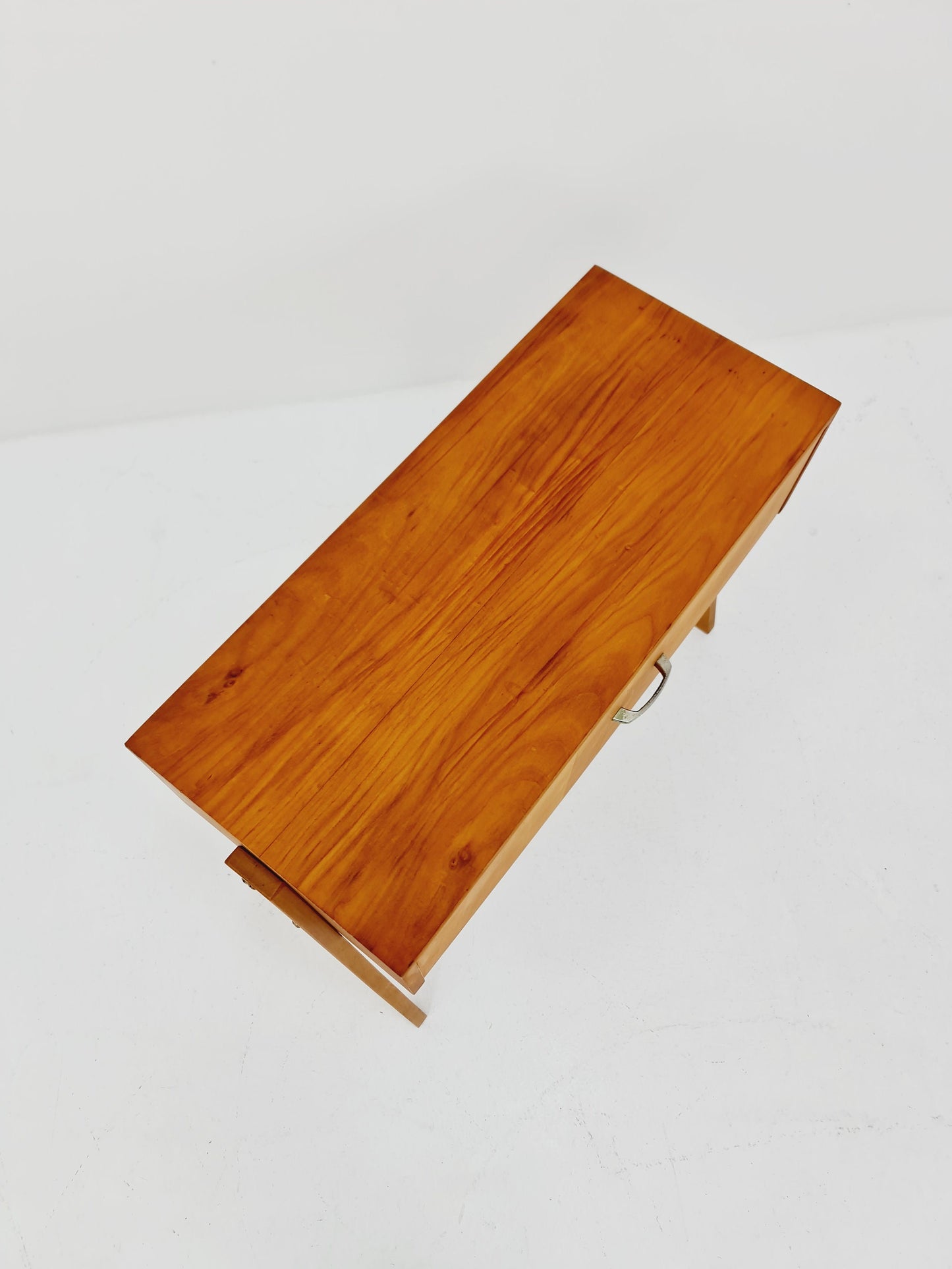 German mid-century beech small sideboard /side table, 1950s