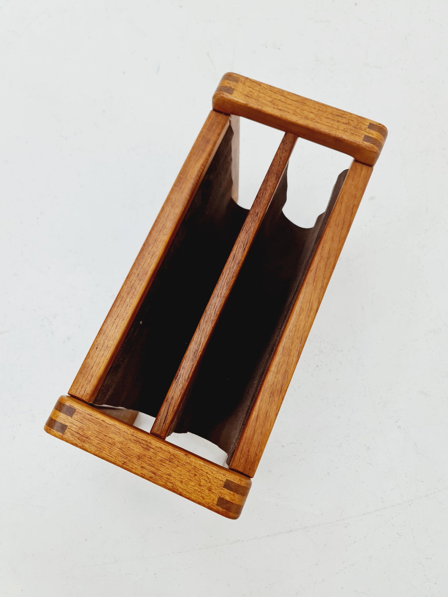 Danish Mid century solid teak magazine rack by Salling stolefabrik, 1960s