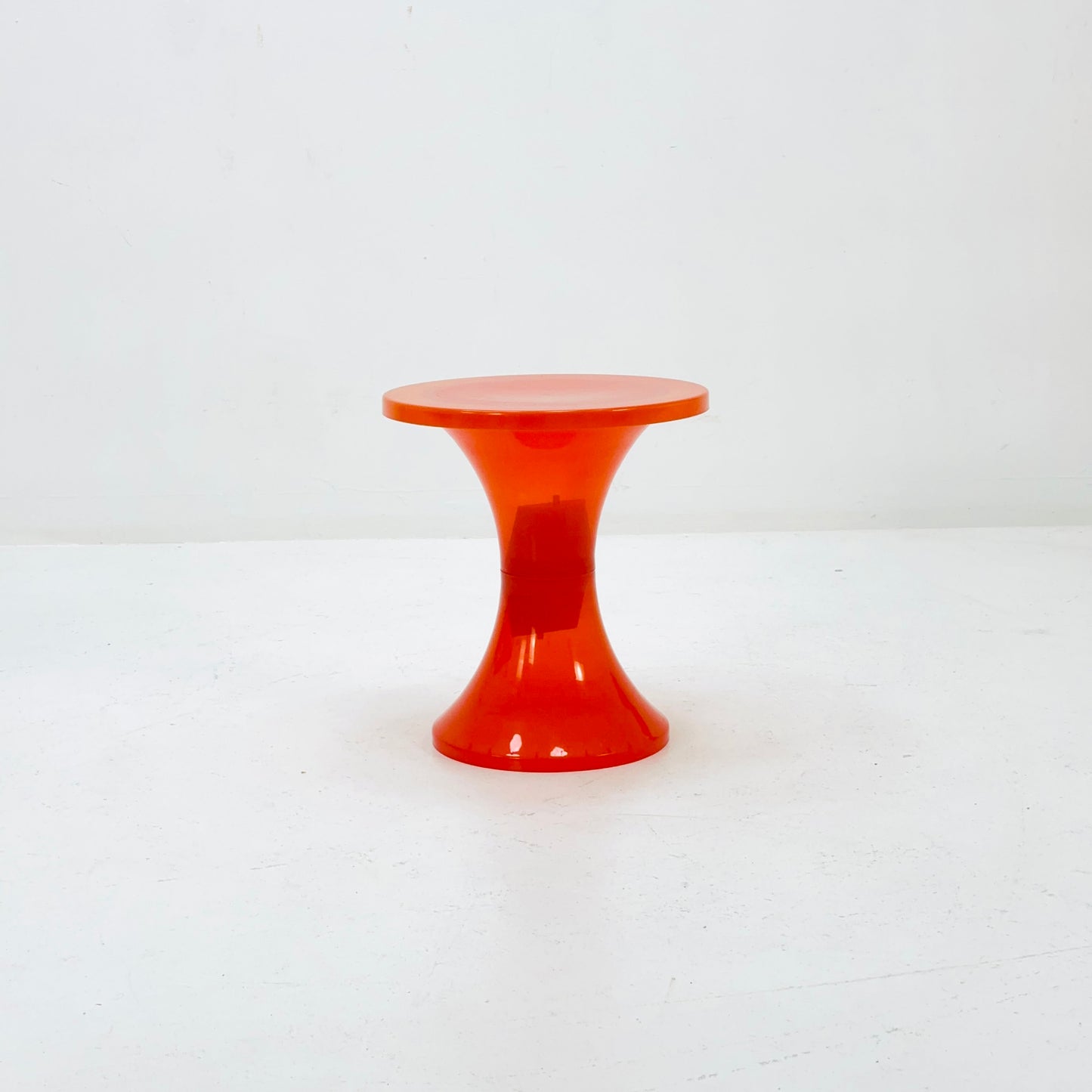 Space age orange Tom Tom crystal stool 1970s
