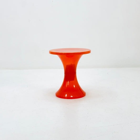 Space age orange Tom Tom crystal stool 1970s