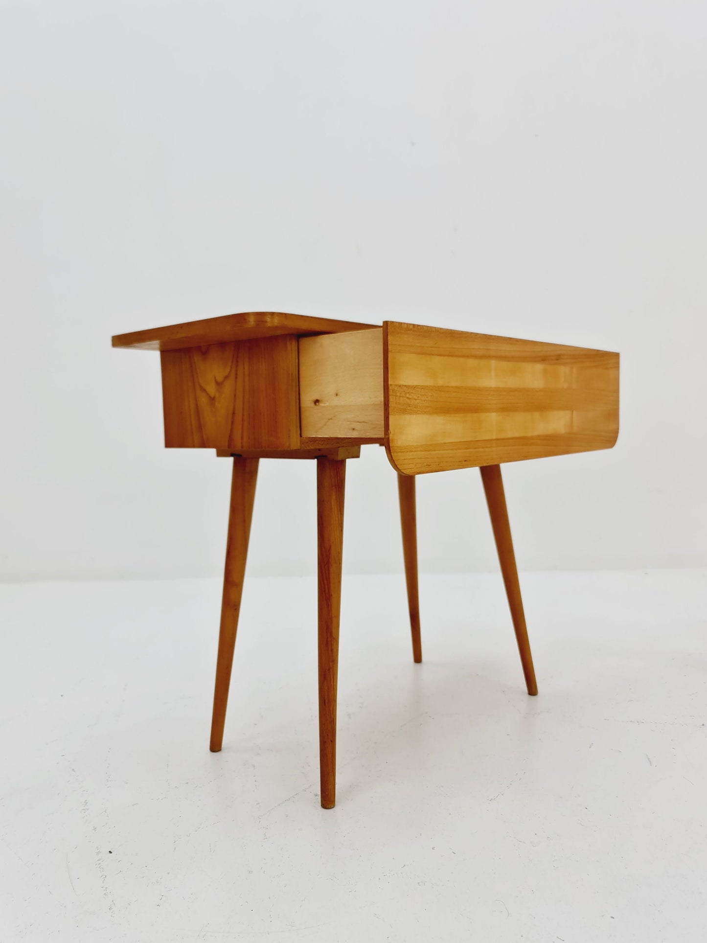 German Mid century beech nightstands/ bedside tables by Verralux, 1960s