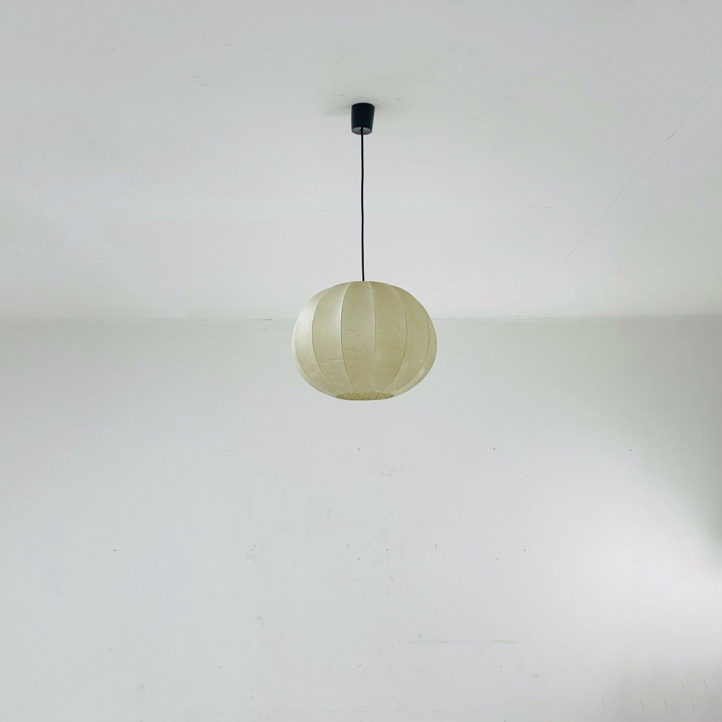 Cocoon Round Italian mid-century cocoon pendant lamp by Achille Castiglioni , 1960s