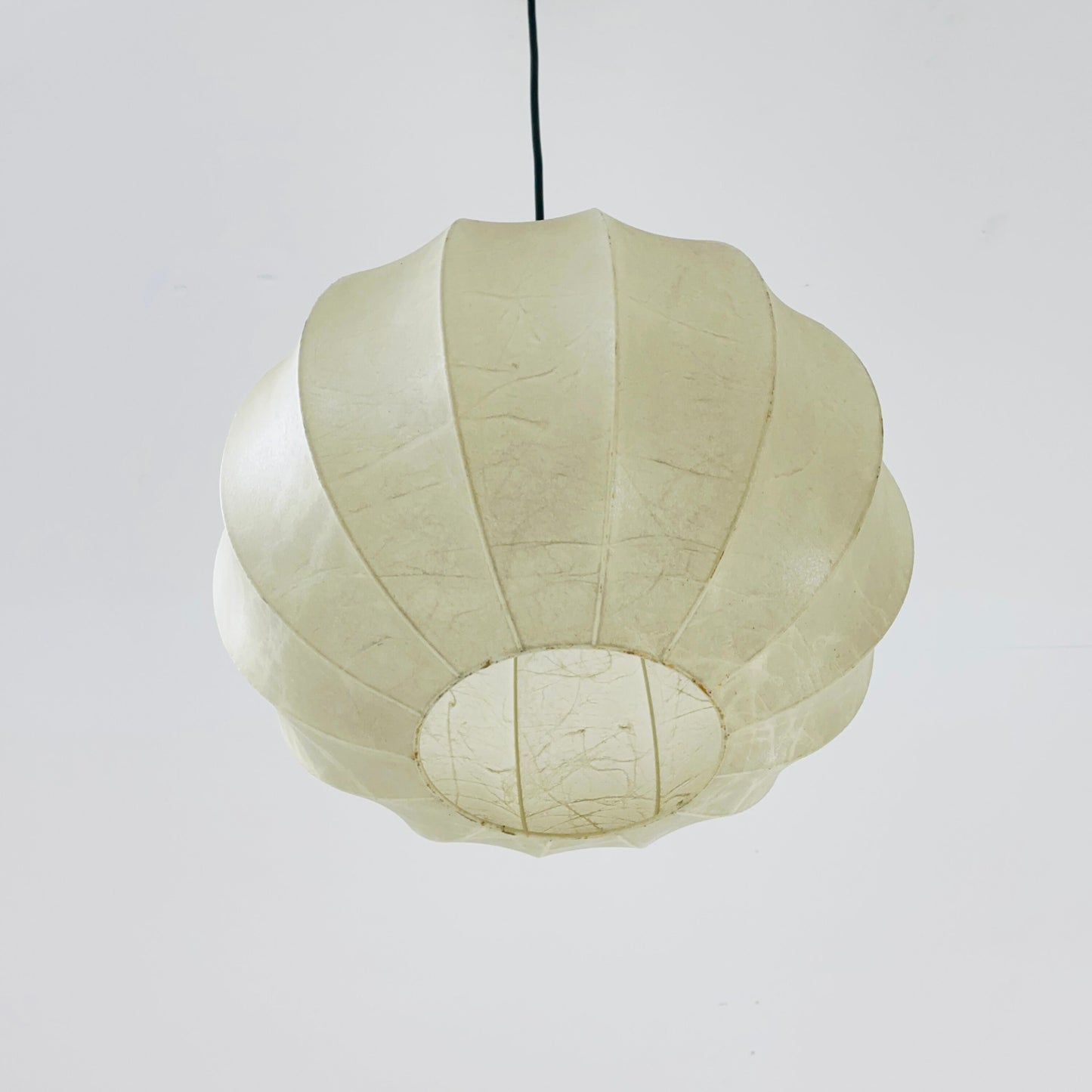 Cocoon Round Italian mid-century cocoon pendant lamp by Achille Castiglioni , 1960s