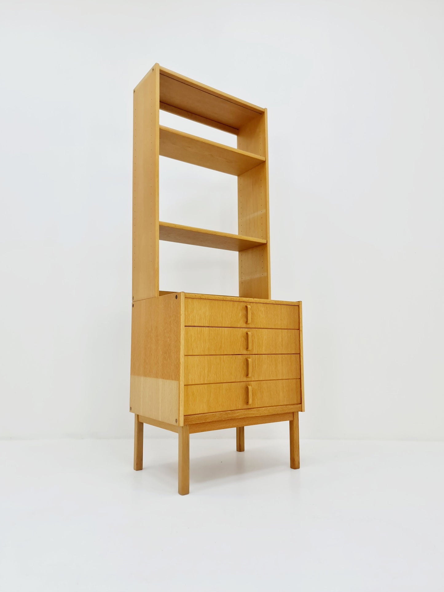 Swedish vintage chest of drawers/ book case oak by Fridhagen for Bodafors, 1960s