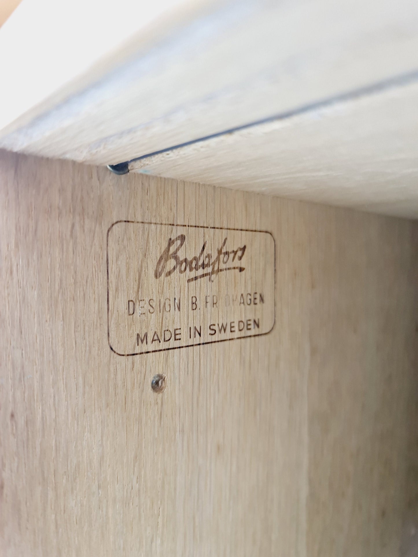 Swedish vintage modular wide chest of drawers/ book case oak by Fridhagen for Bodafors, 1960s