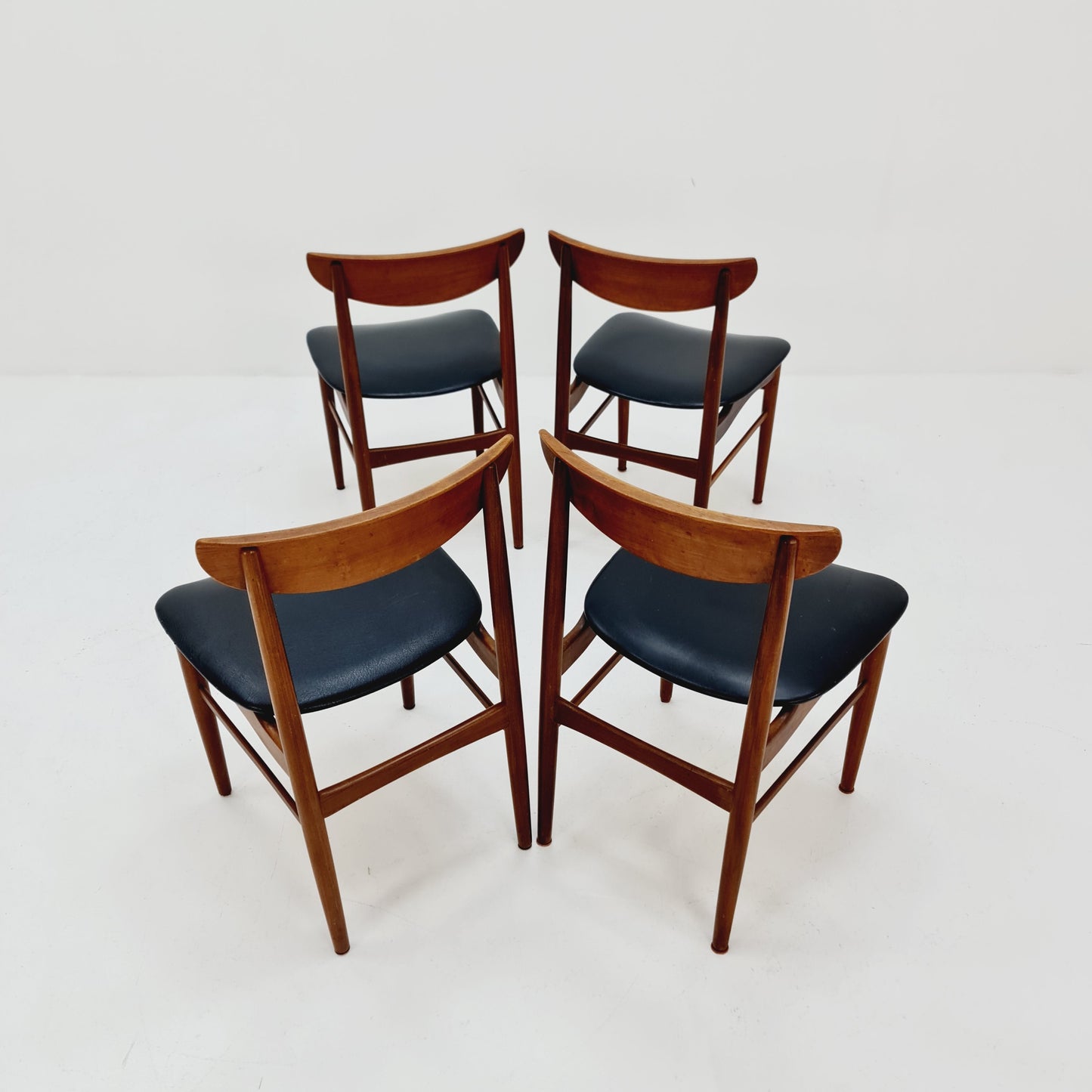 MidCentury Danish Teak Dining Chairs By E.W Bach For Skovby , 1960s, set of 4