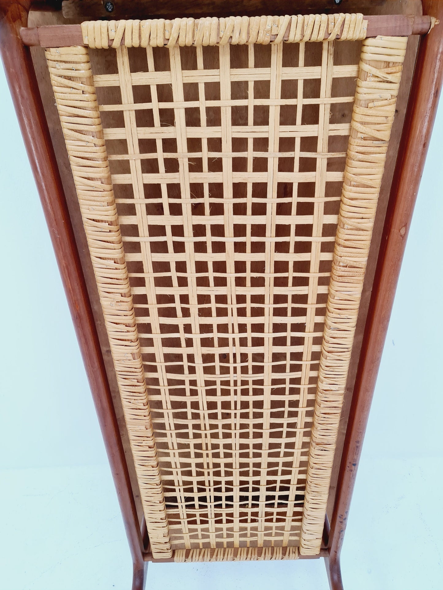 Mid century Danish Teak & Rattan Coffee table by Trioh Möbler Denmark, 1960s