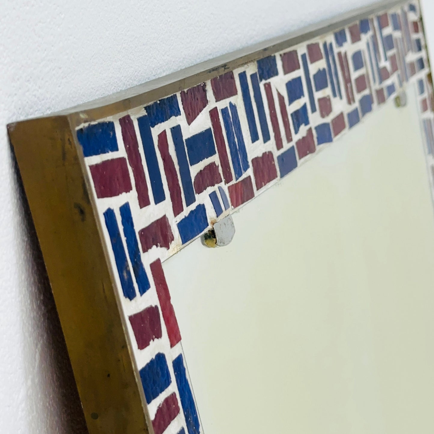 mid century Mosaik XL wall mirror Germany 1960s