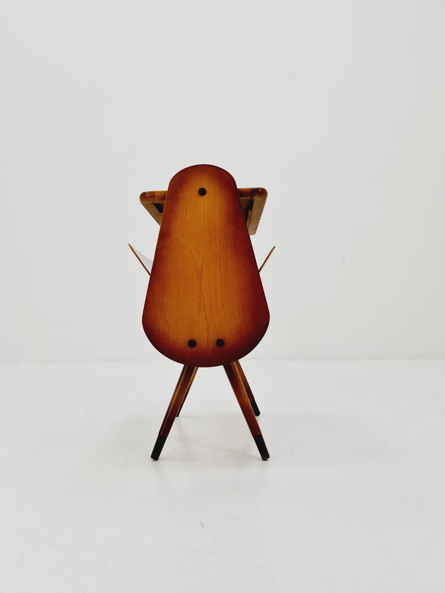 Super Rare Vintage German mid century Sidetable magazine rack, 1950s