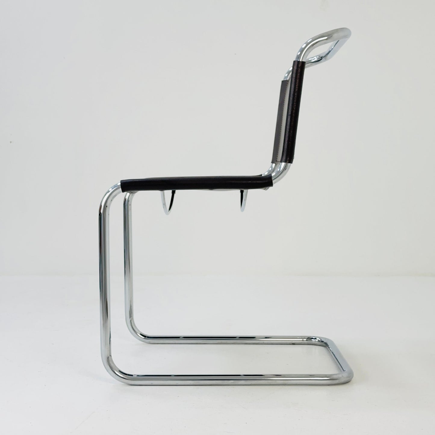 Mid-Century Vintage S33 brown chair from Mart Stam by Fasem Italy 1980er