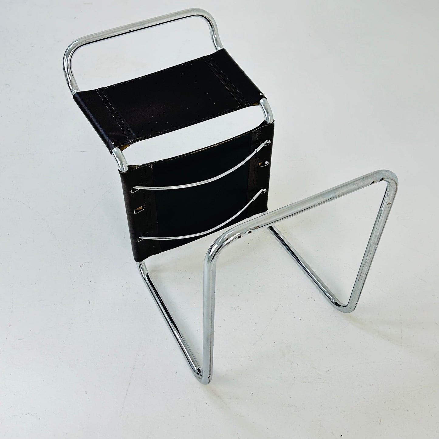 Mid-Century Vintage S33 brown chair from Mart Stam by Fasem Italy 1980er