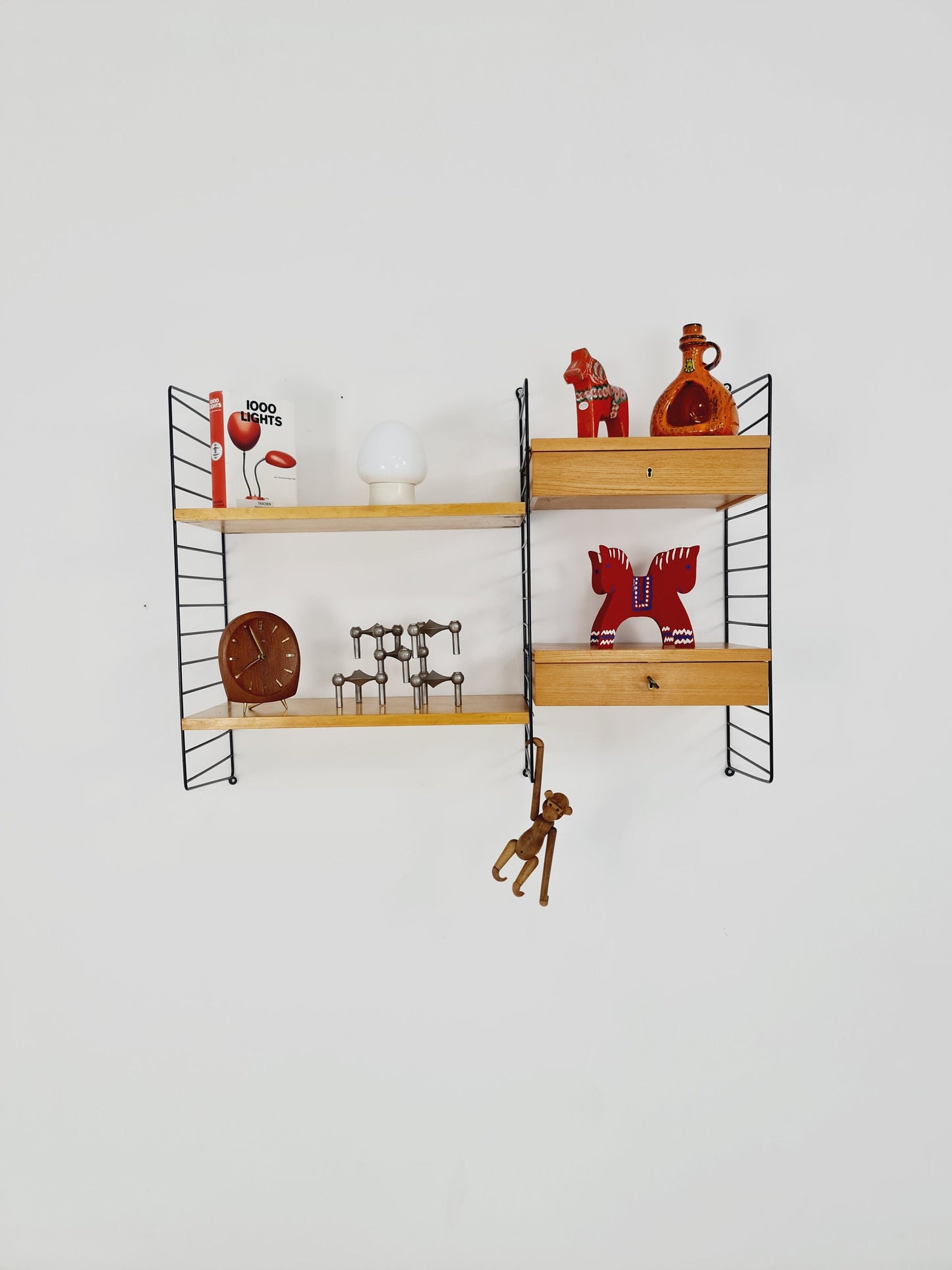 original Shelf system vintage from string (Stockholm) shelf the ladder shelf string 1960s