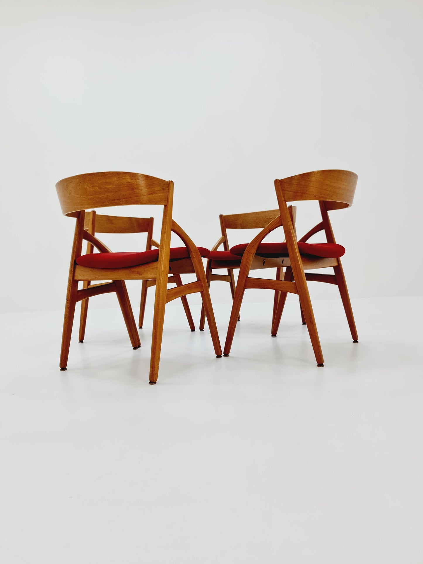 Vintage Danish teak dining charis by johannes Andersen Modell 16 for Uldum Mobelfabrik , 1960s, set of 4