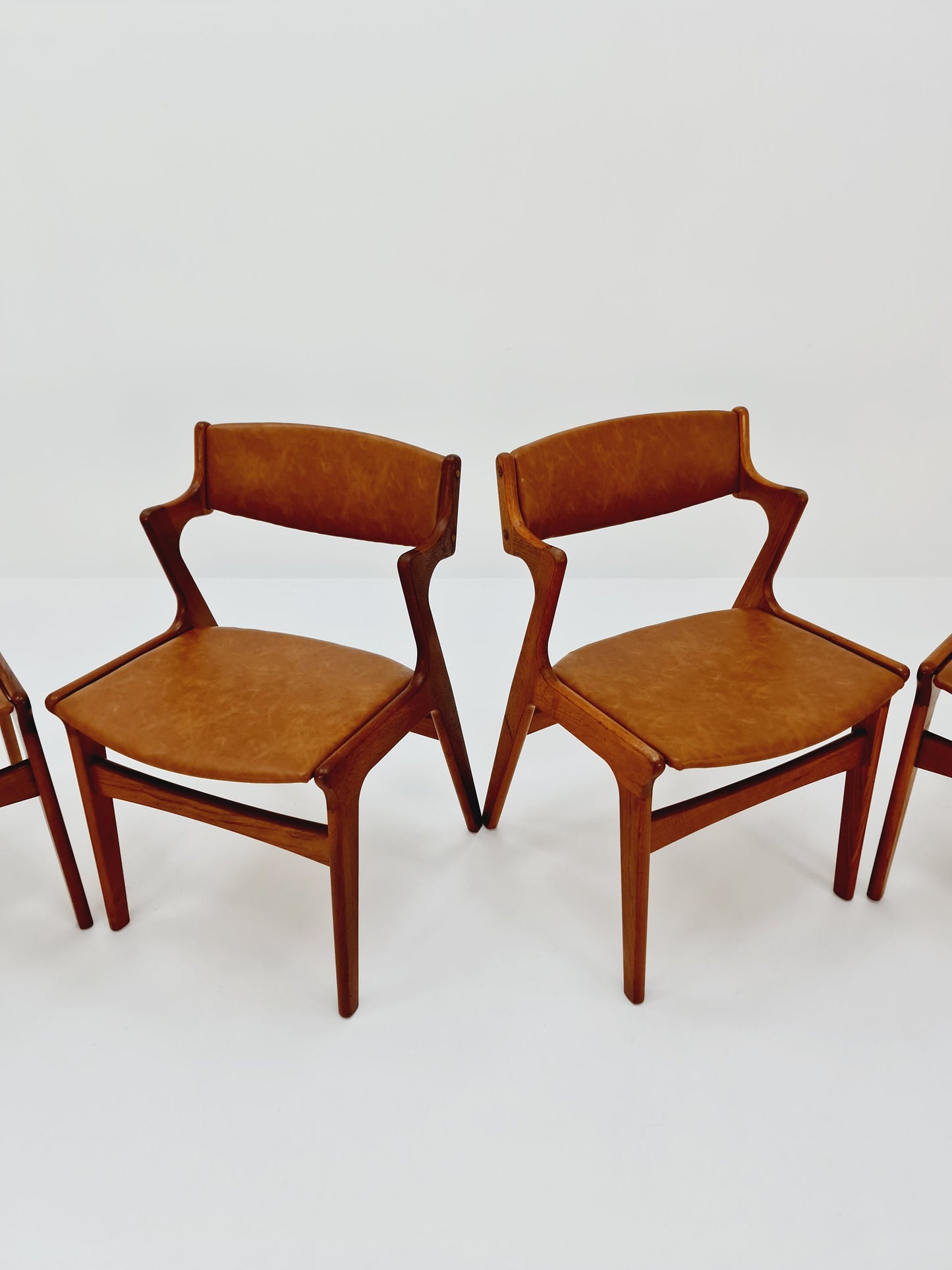 Mid Century Danish solid teak dining Chairs by Nova , 1960s