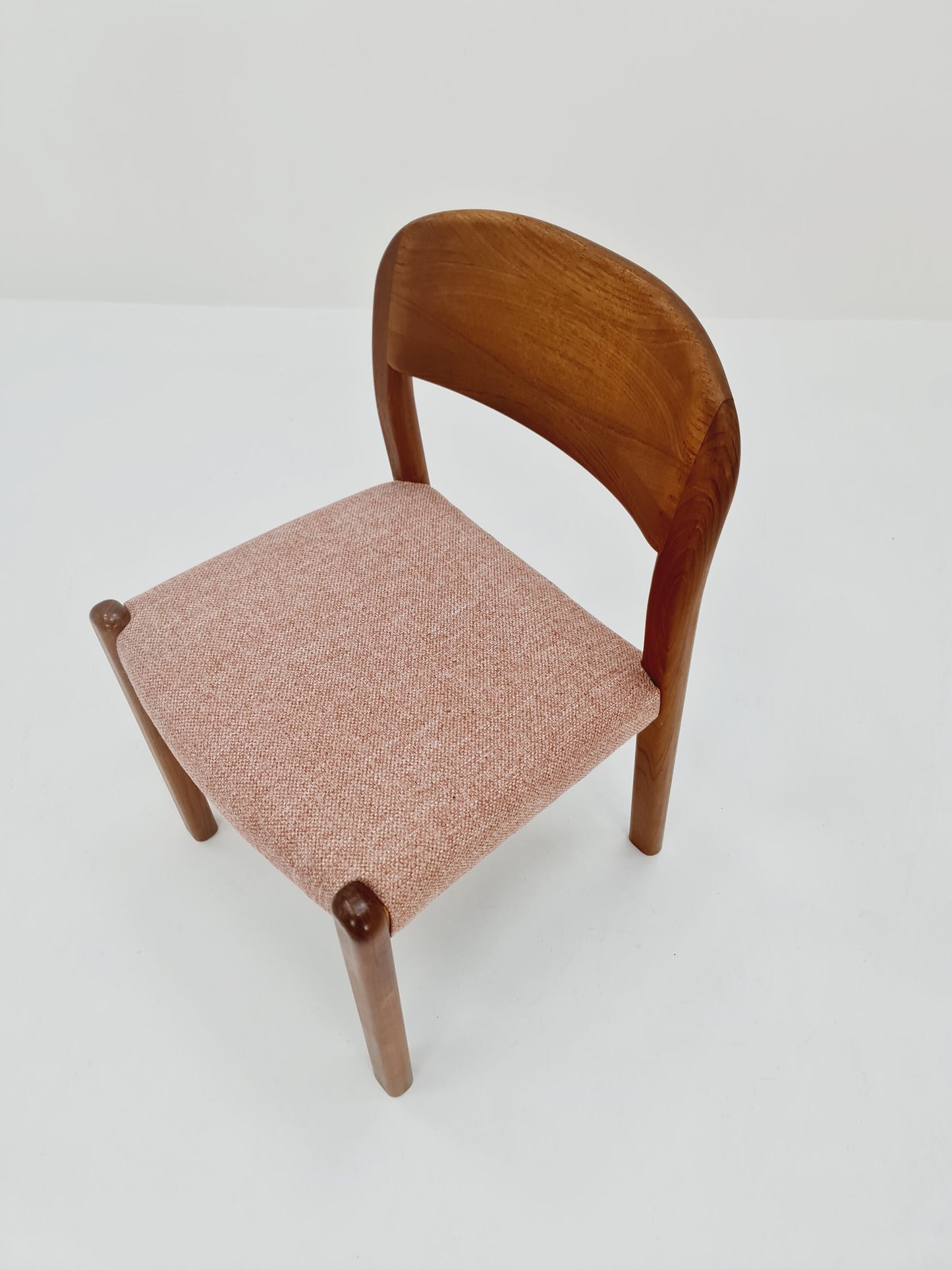 Vintage Danish solid teak dining chair by EMC Möbler, 1960s