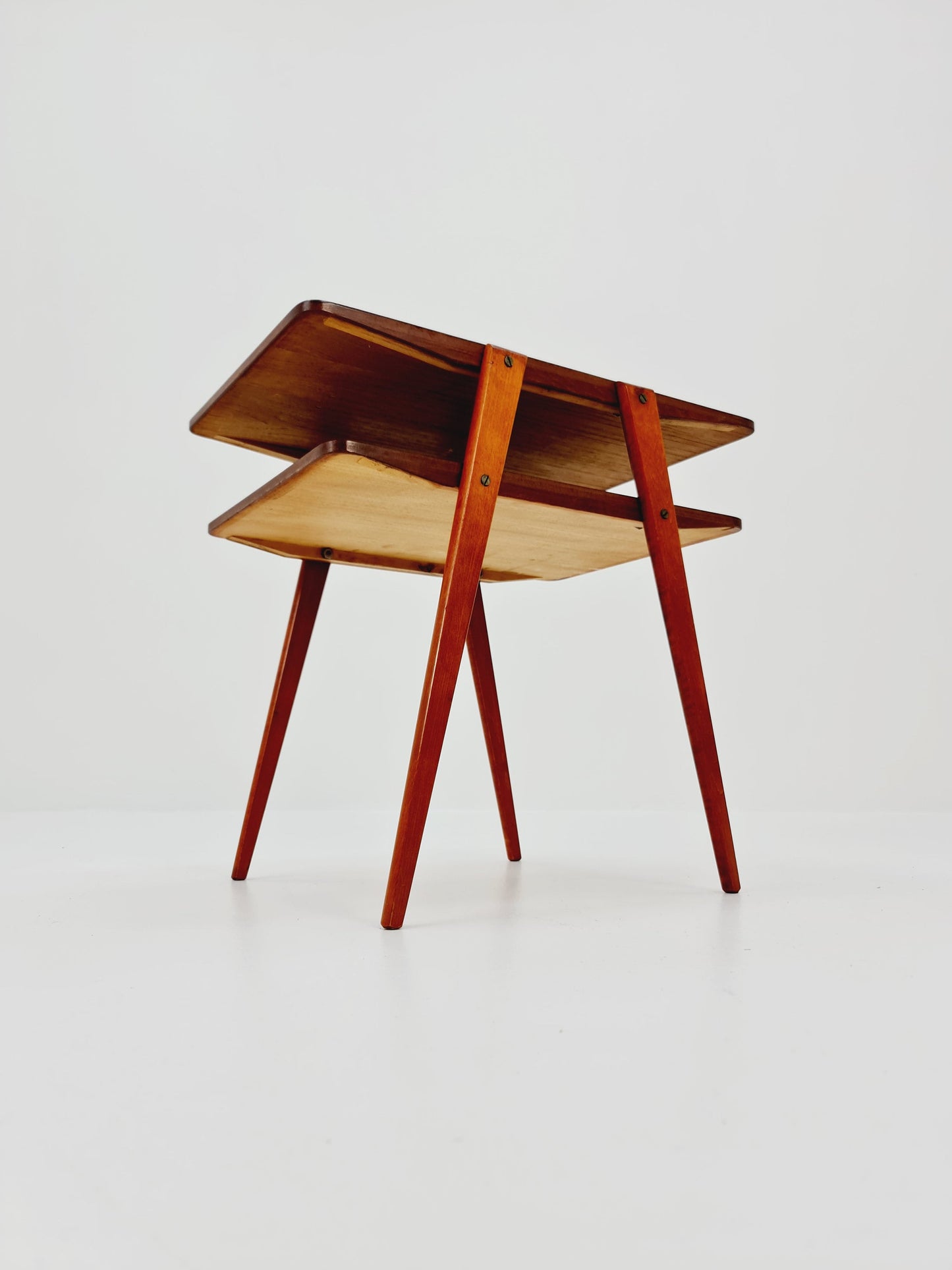 Swedish Mid century Mahogany nightstands, side tables by Albert’s Möbelfabrik, 1960s