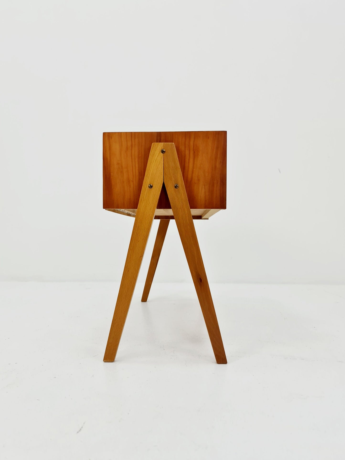 German mid-century beech small sideboard /side table, 1950s