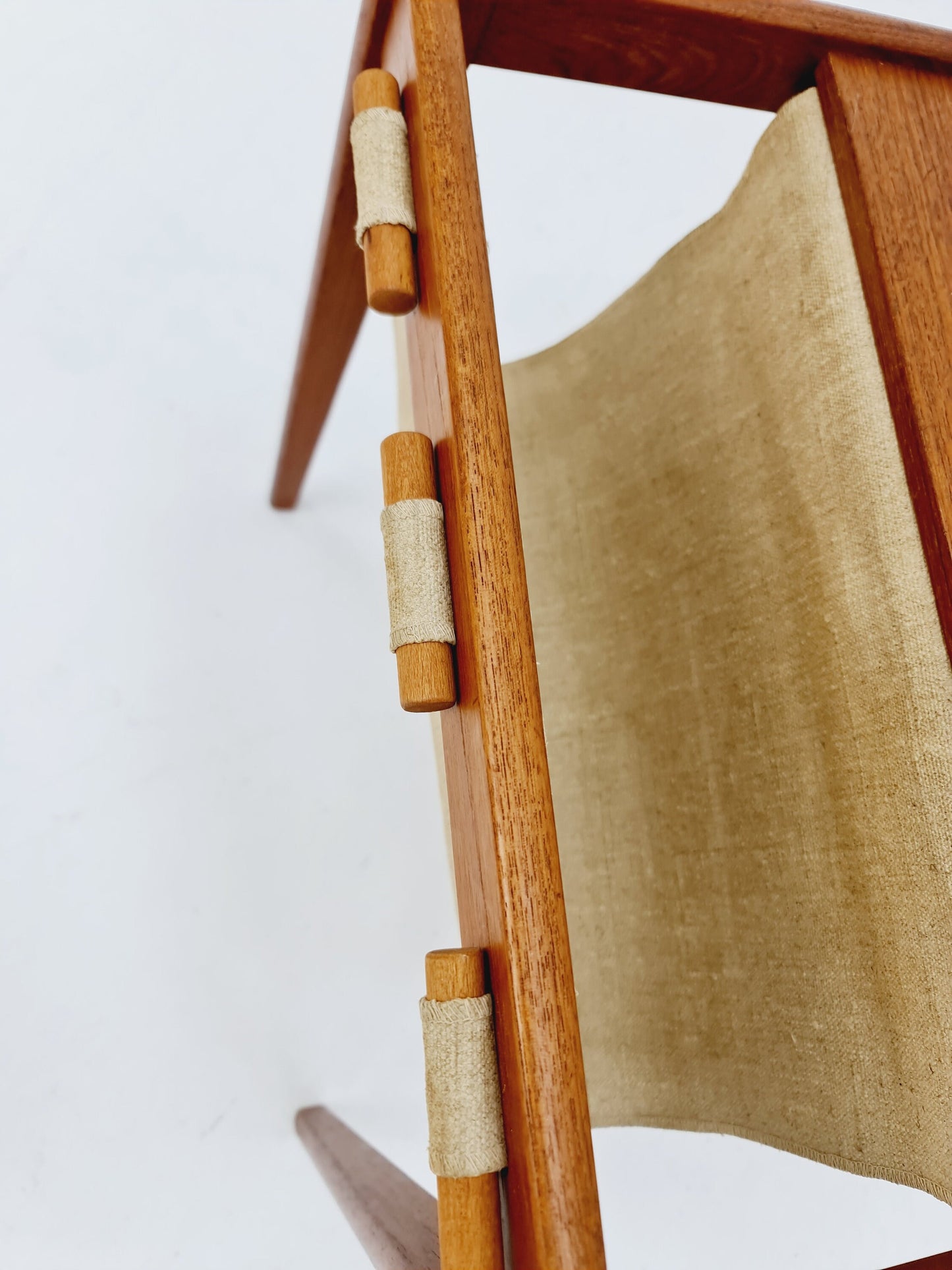 Danish Mid century solid teak Side table magazine rack by Brdr.Furbo For spottrup , 1960s