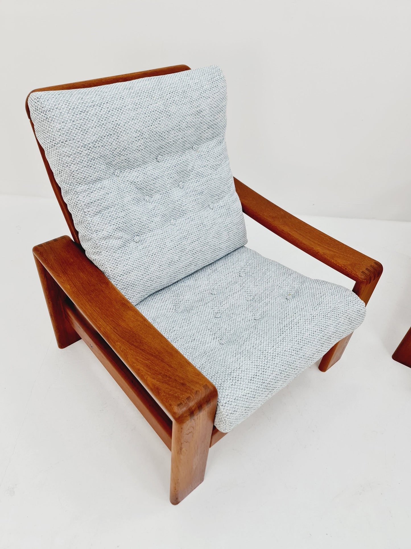 Mid Century Armchairs teak by EMC Denmark Set of 2
