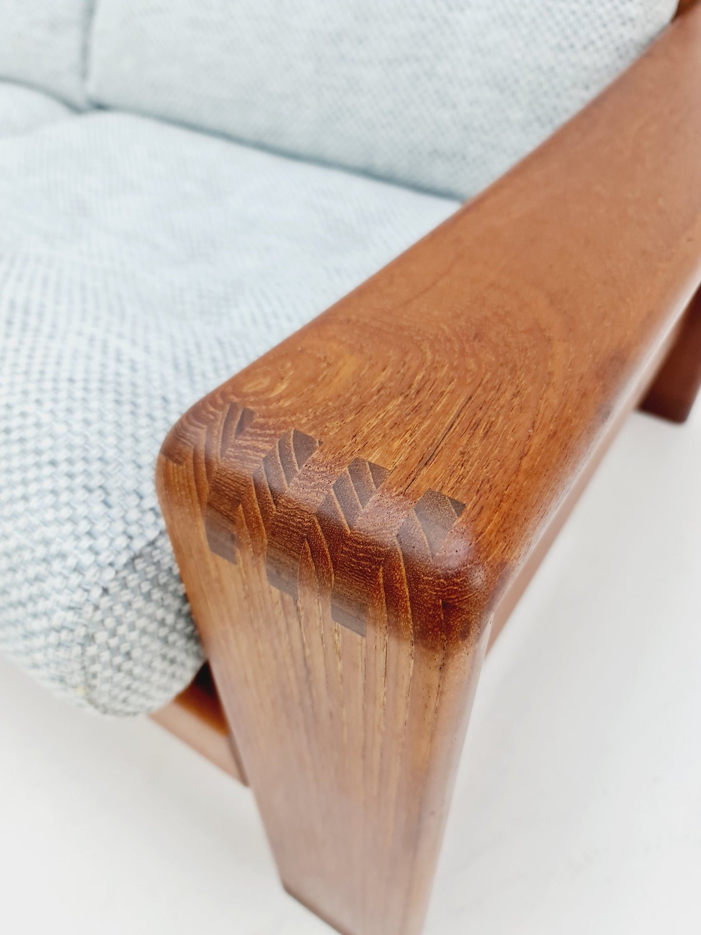 Mid Century couch in teak 3-Seater Sofa by EMC Denmark 1960